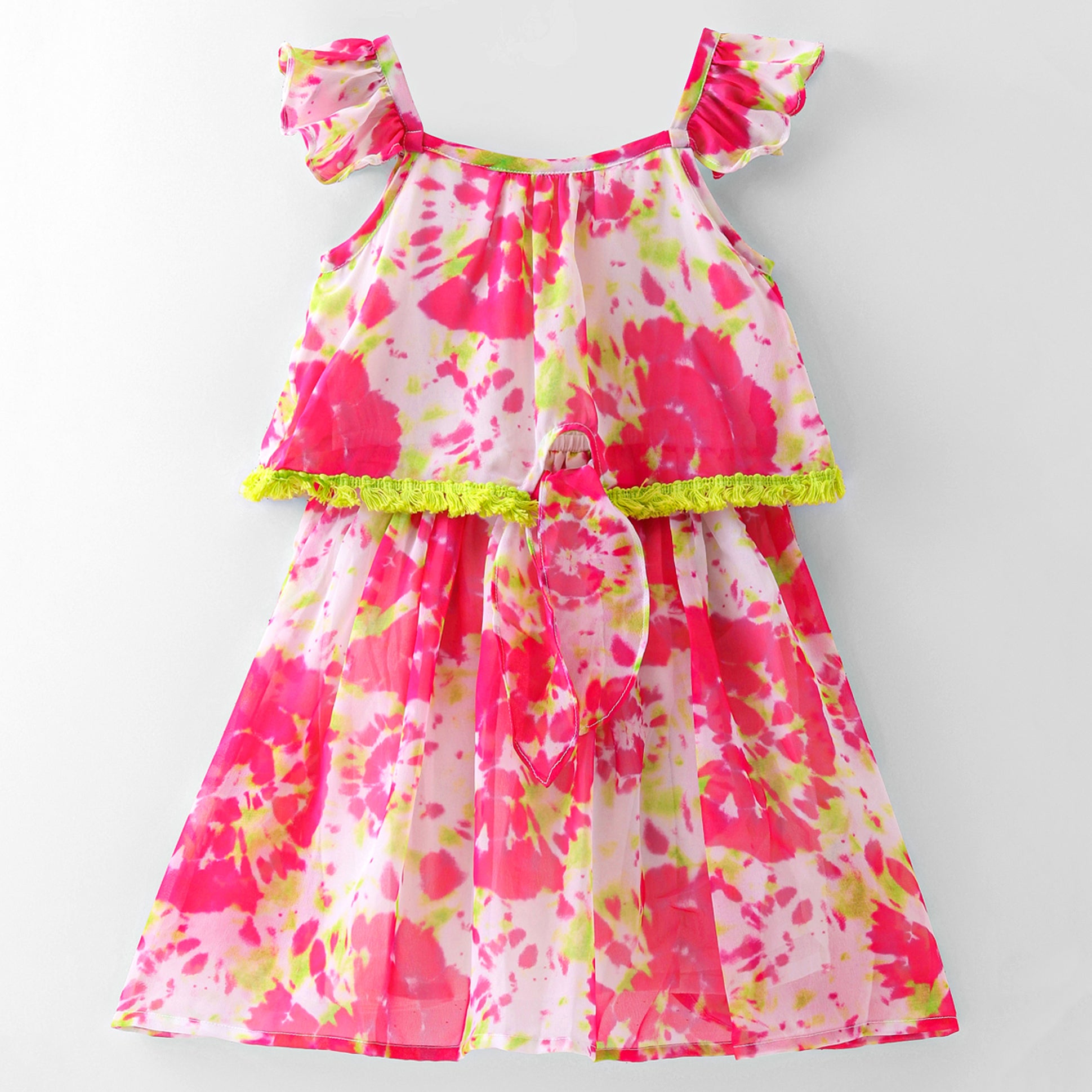 Girls Stylish printed Georgette dress