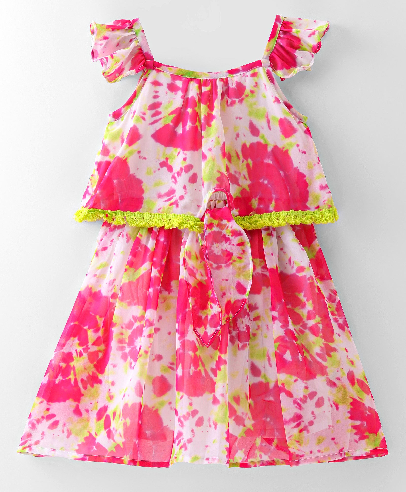 Girls Stylish printed Georgette dress