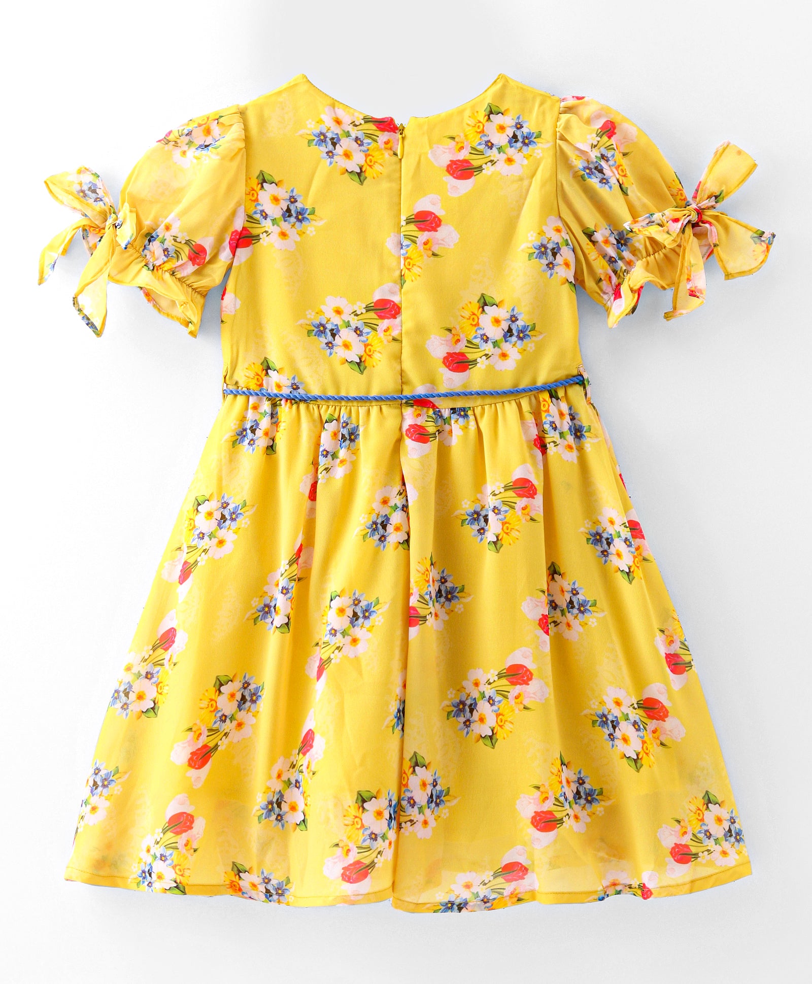 Girls printed georgette dress