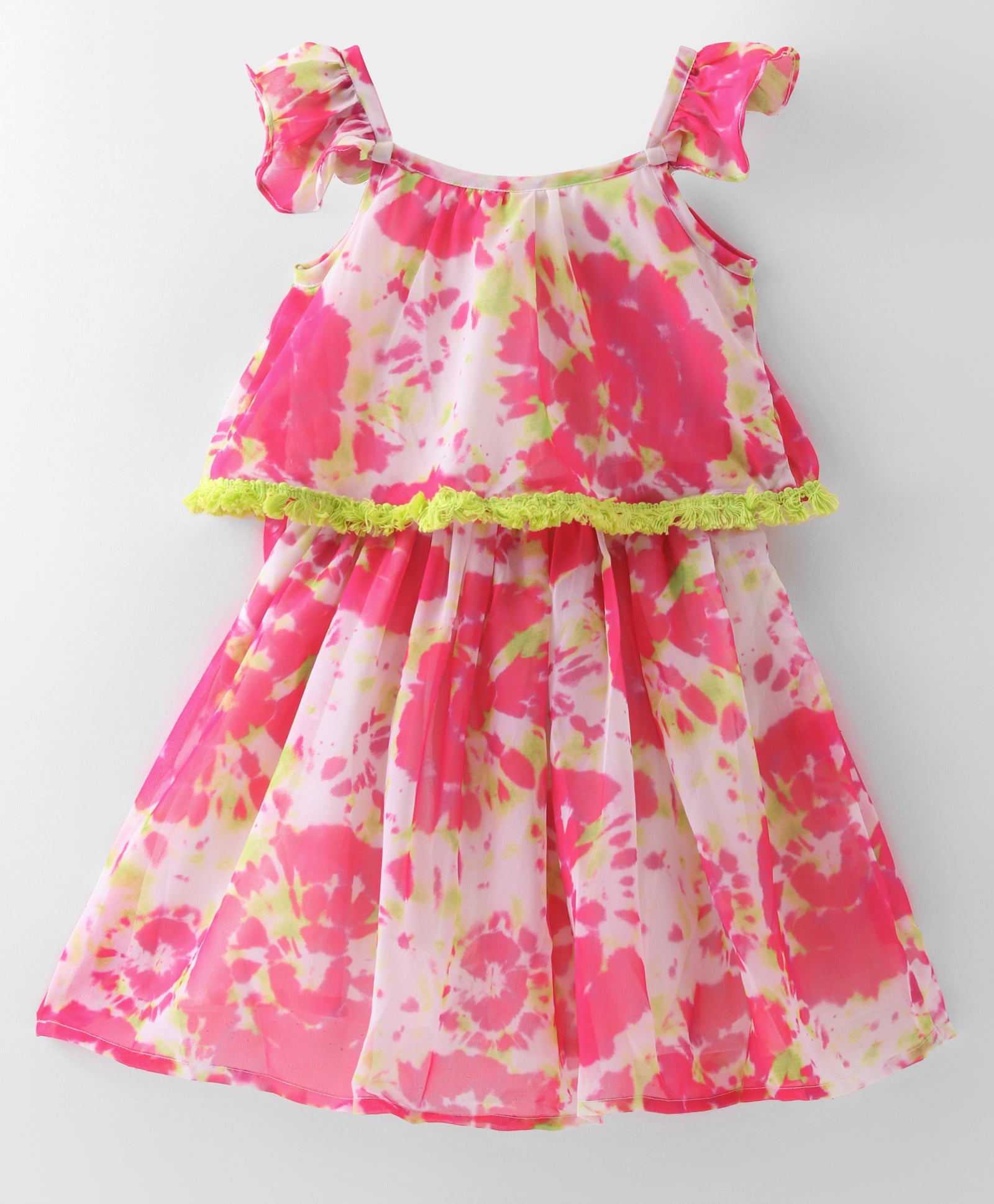 Girls Stylish printed Georgette dress