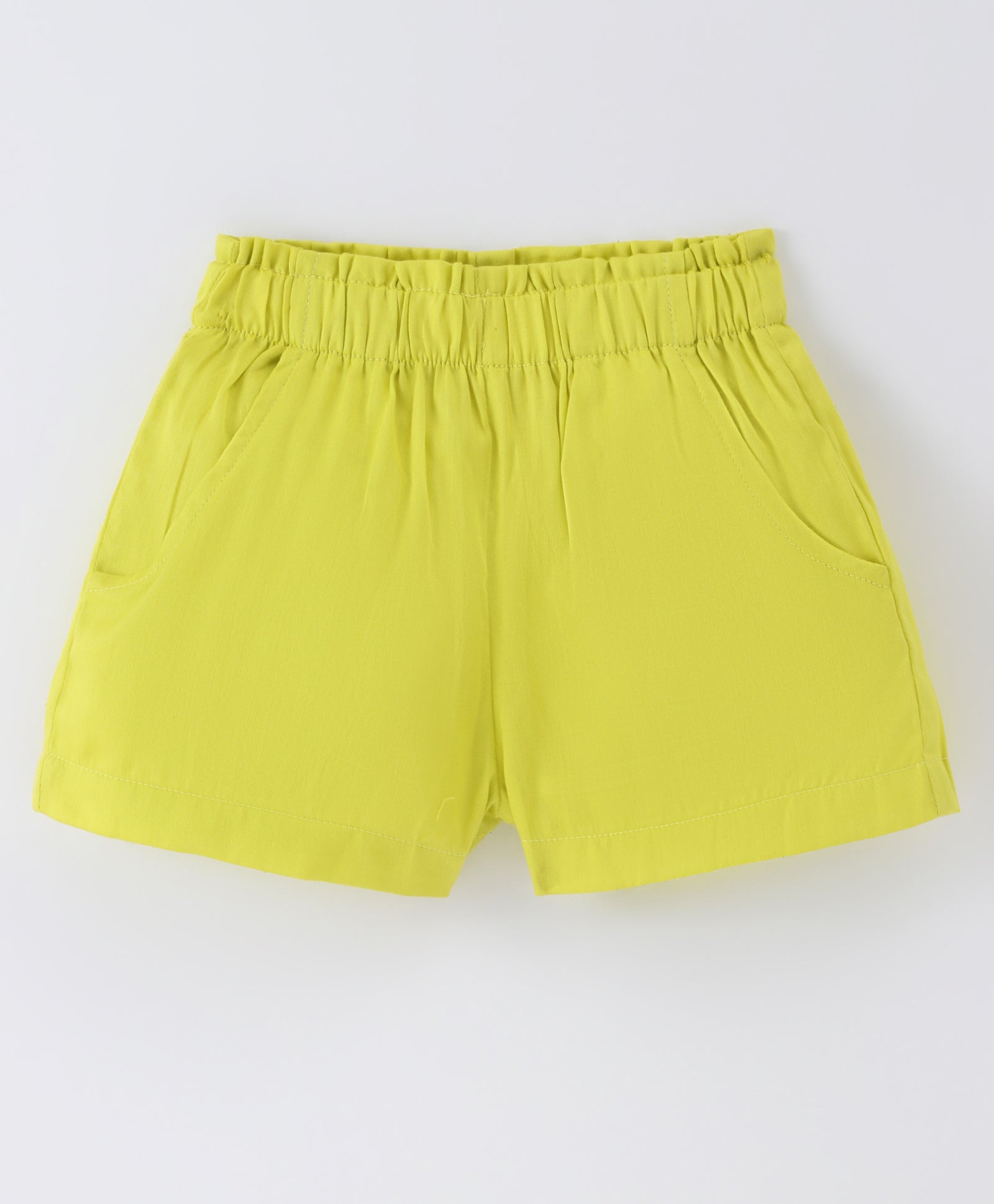 Girls Stylish and Trendy Cotton satin Ruffle off sholuder Top with Shorts