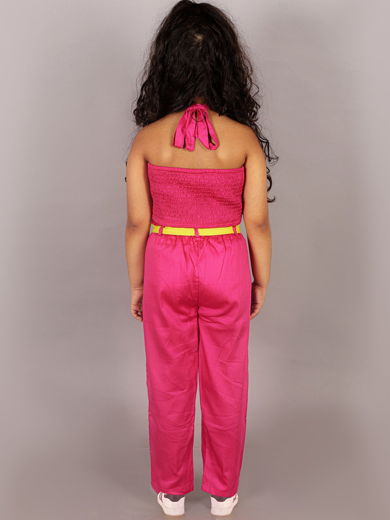 Girls Pink Co-ord sets with 3D rose on Top