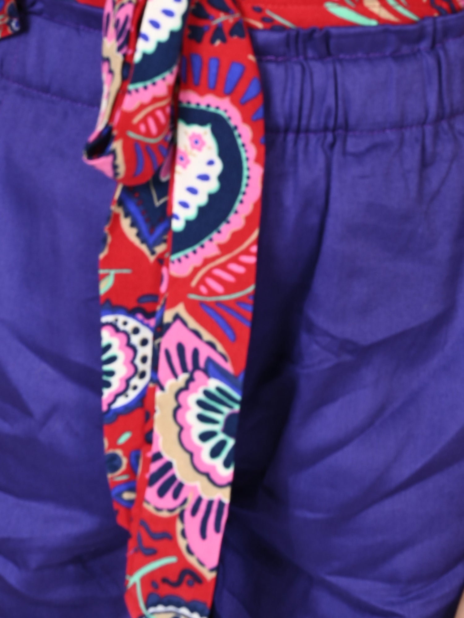 Sassy Boho Girls Purple crop Top with Shorts set from the sibling Collection