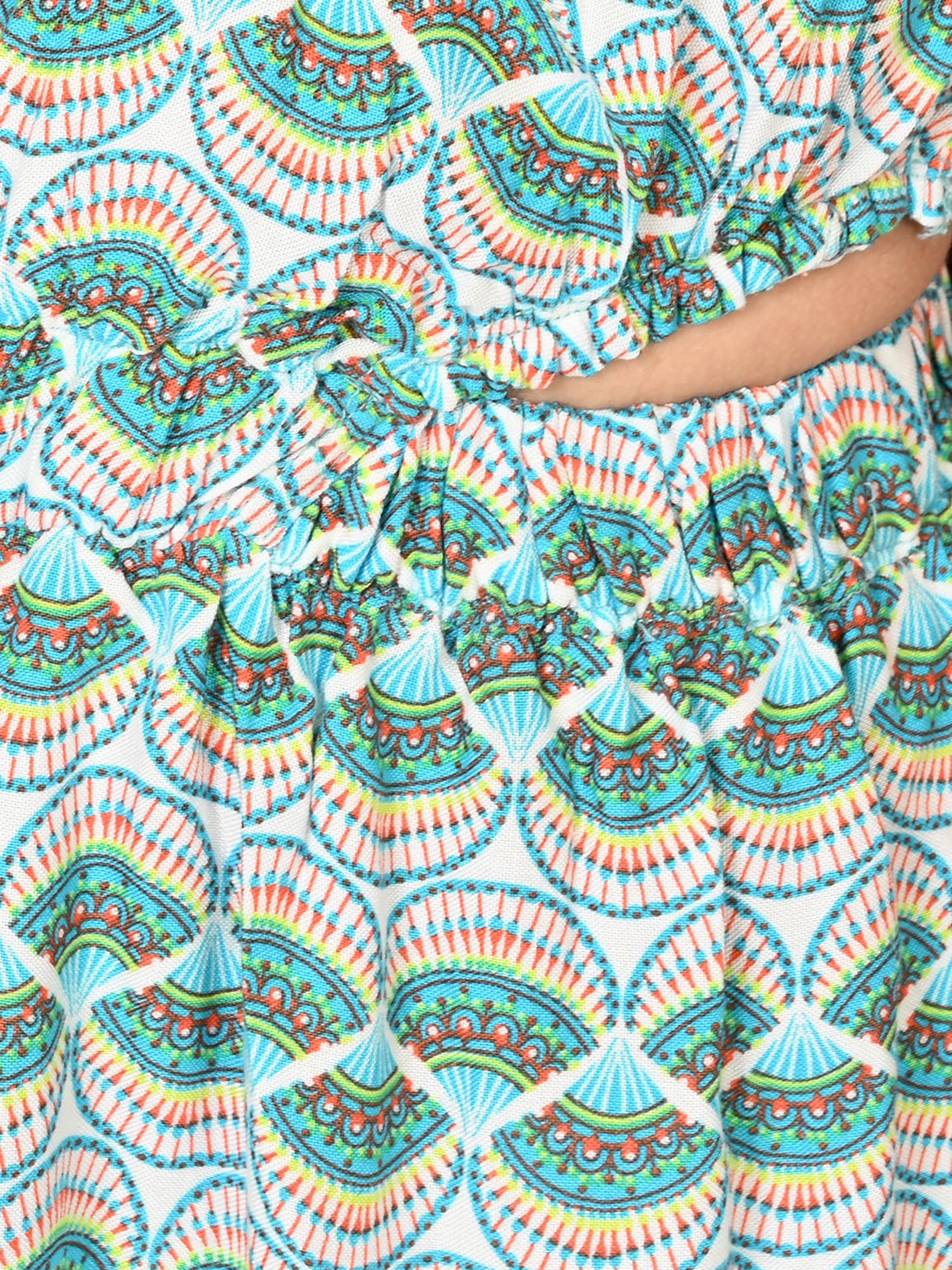 Sassy Boho Girls Green cut-outs at waist Dress from the sibling collection