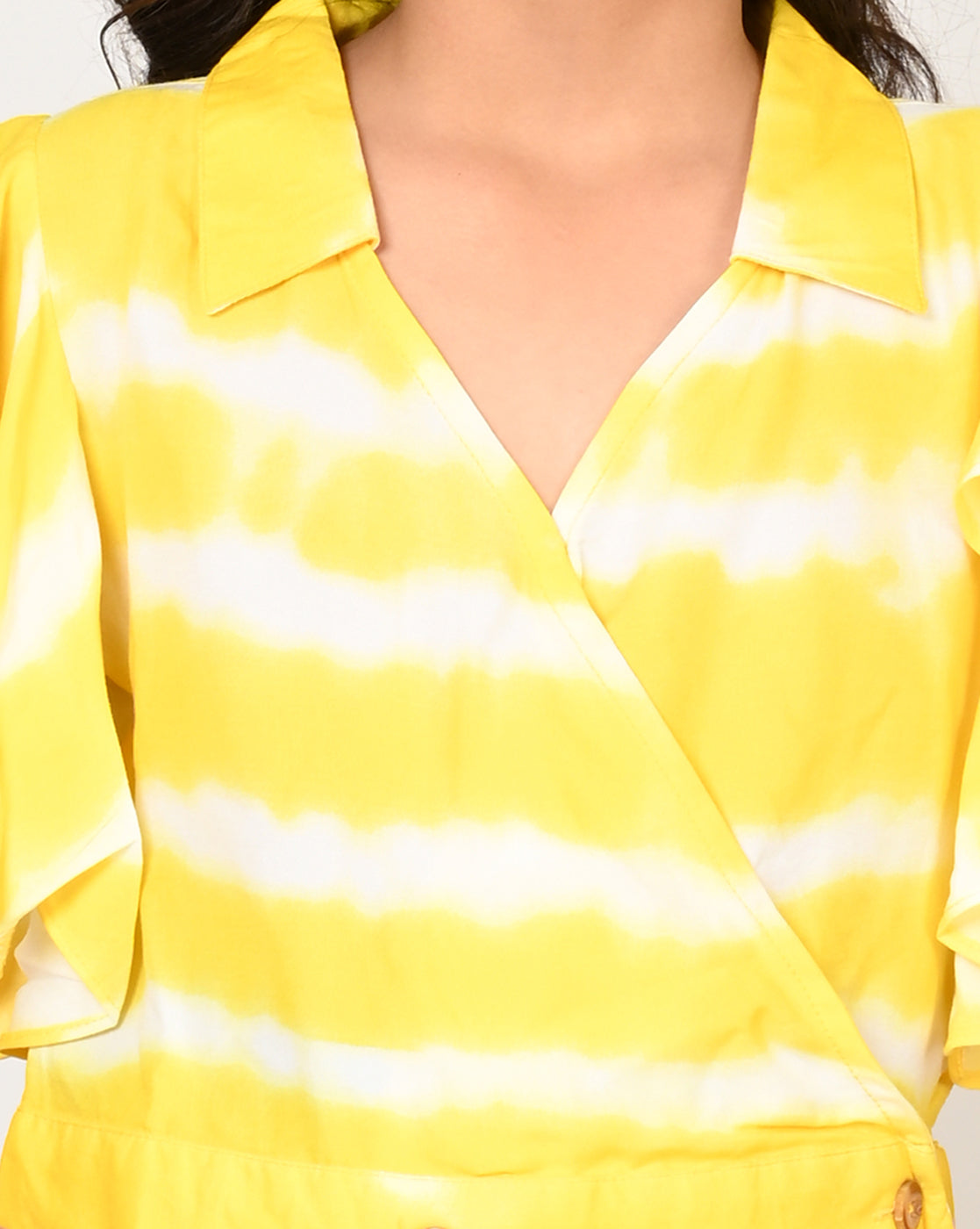 Sassy Boho Girls Yellow crop Top with Shorts set from the sibling Collection