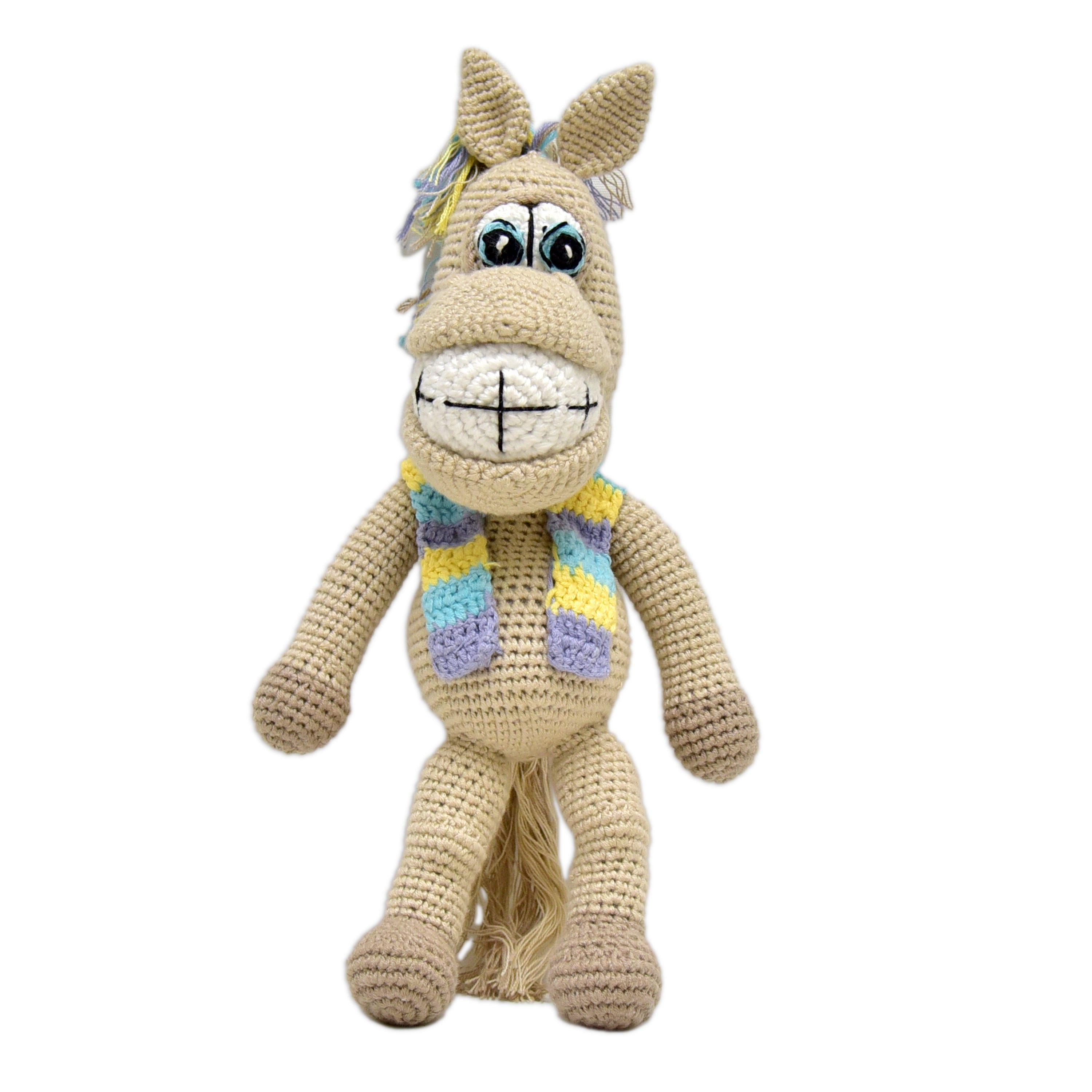 Soft & Cuddly Crocheted Horse – Goofy the Handmade Toy