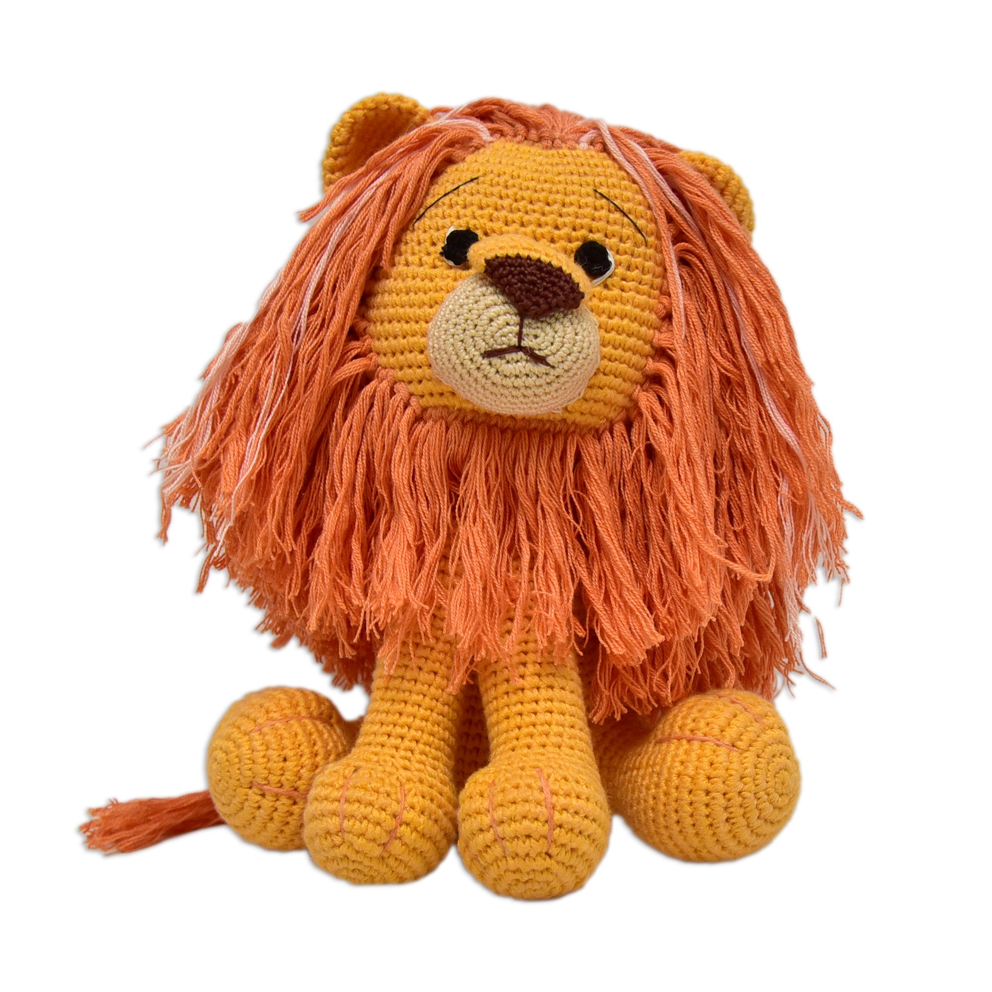 Cute Handmade Asad the Lion - Crocheted Soft Toy Gift