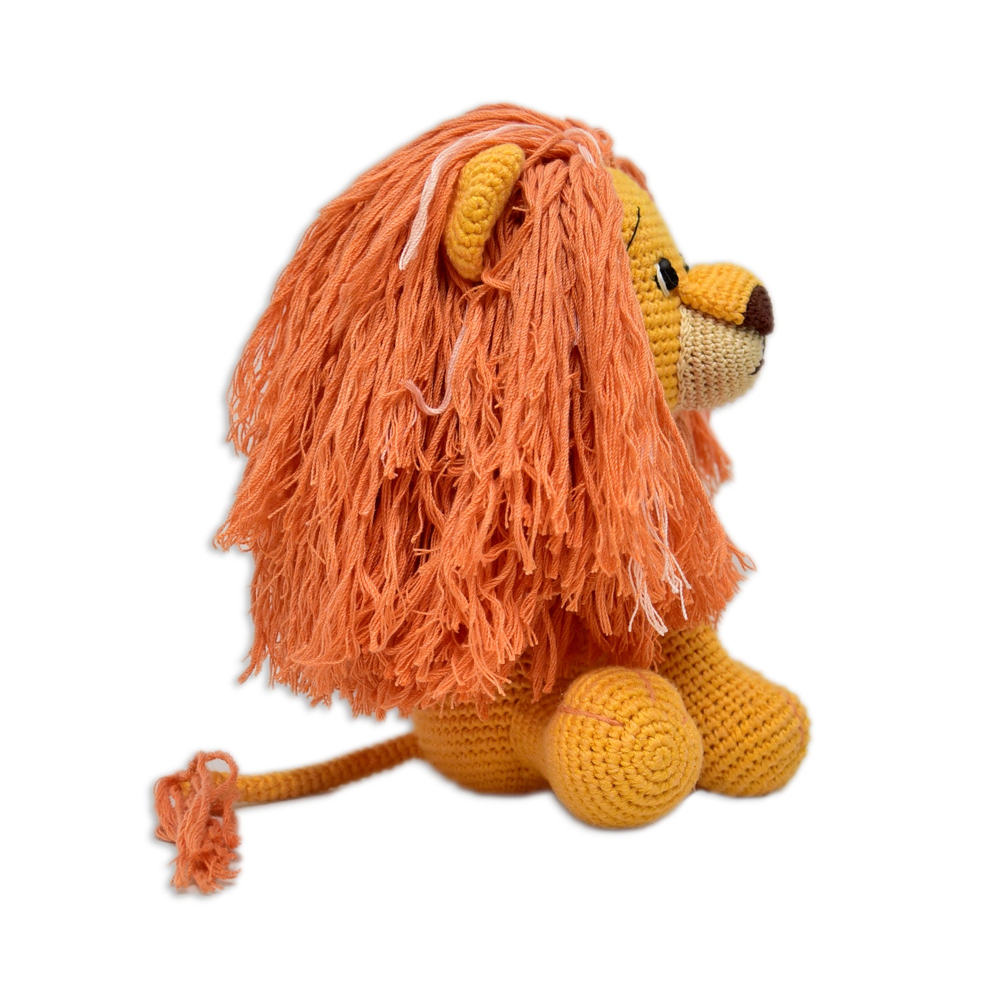 Cute Handmade Asad the Lion - Crocheted Soft Toy Gift
