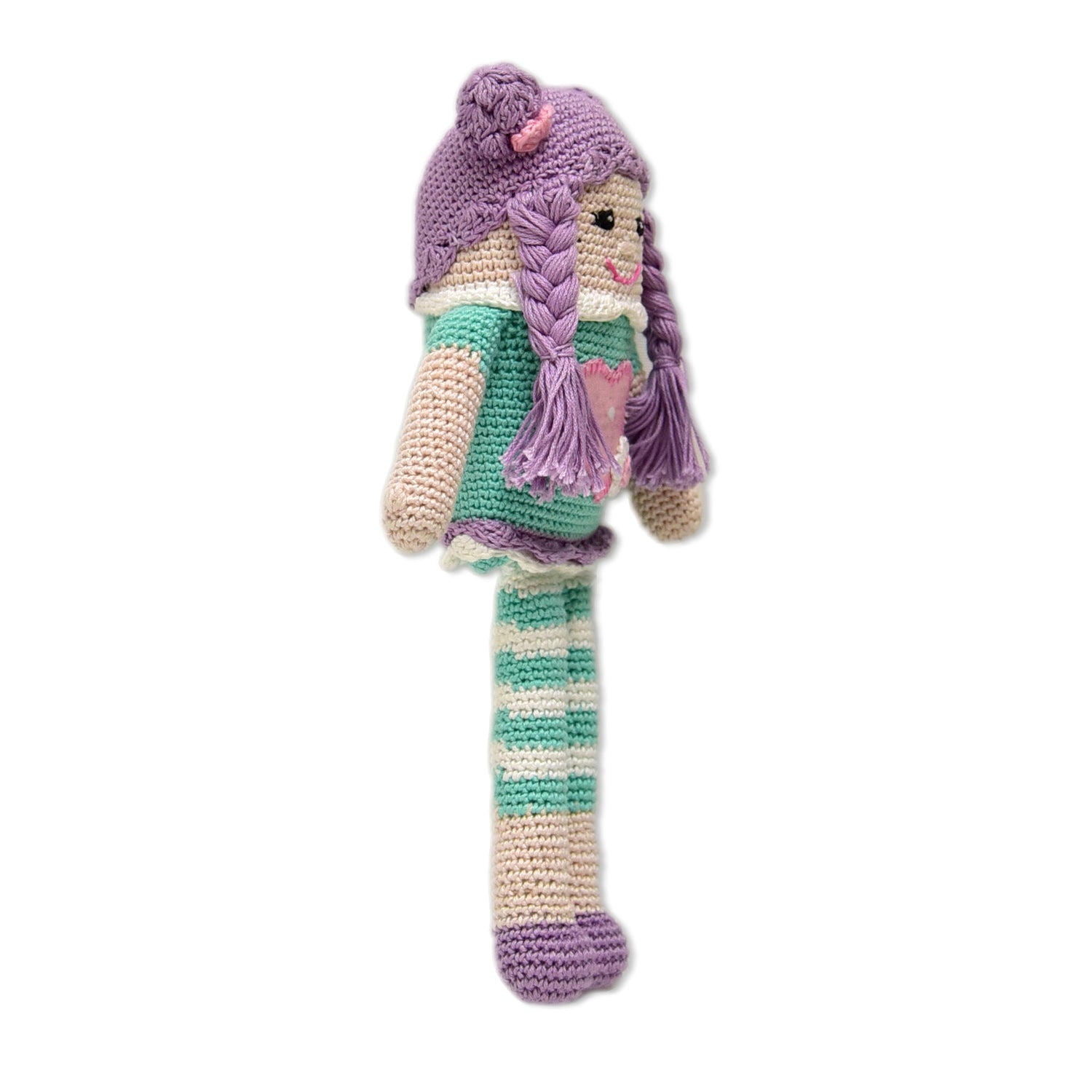 Handmade Crocheted Dolls -Purple Pie Doll