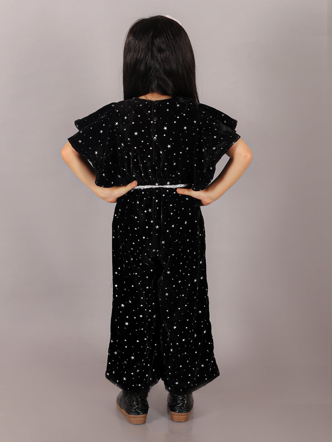 Girls calf Lenght jumpsuit with Cord Belt