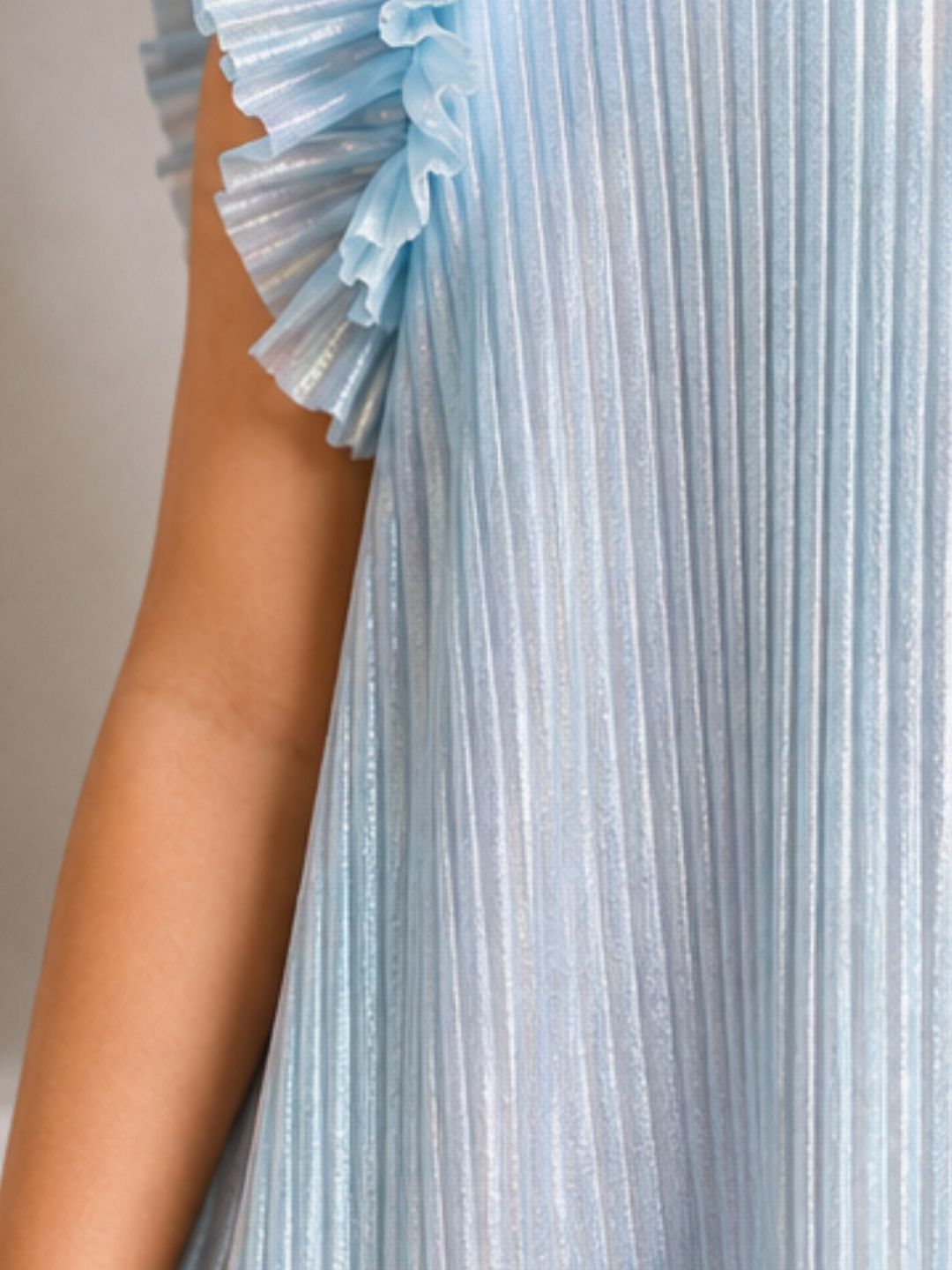 Glam Up Girls Party Sky Blue Dress