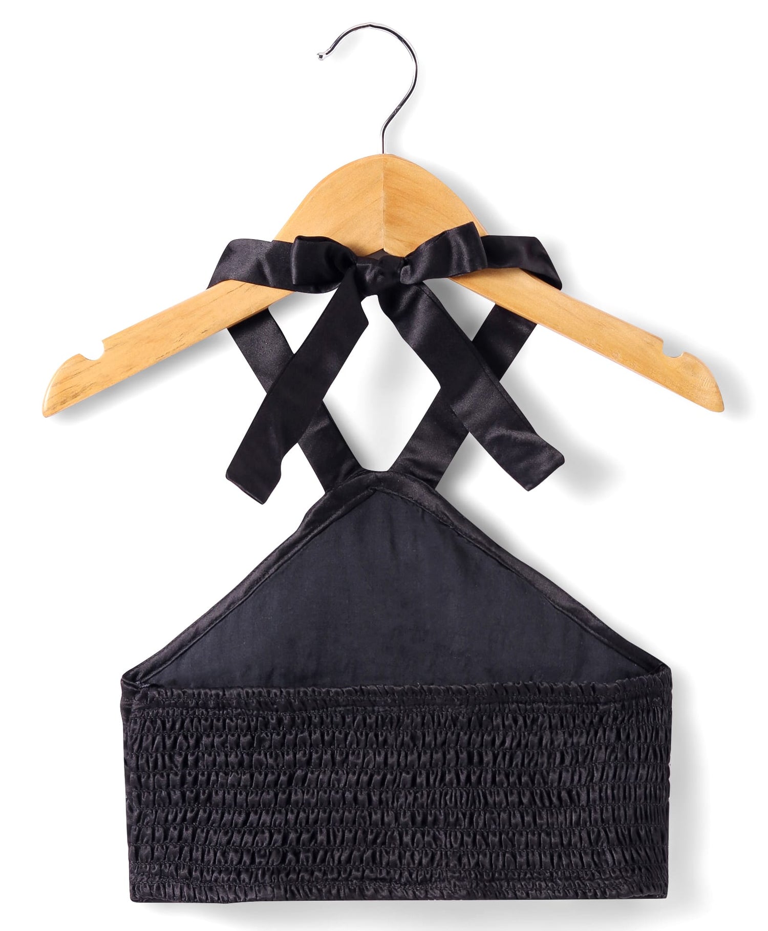 Lil Drama Girls Black Party top with Orange skirt for girls