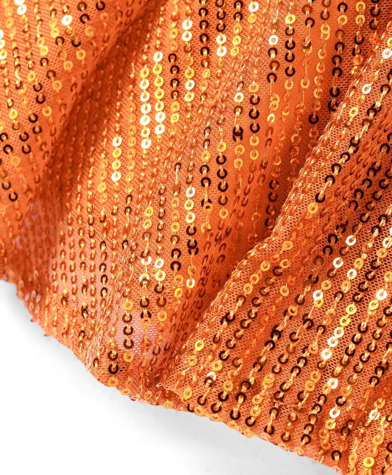 Lil Drama Girls Black Party top with Orange skirt for girls