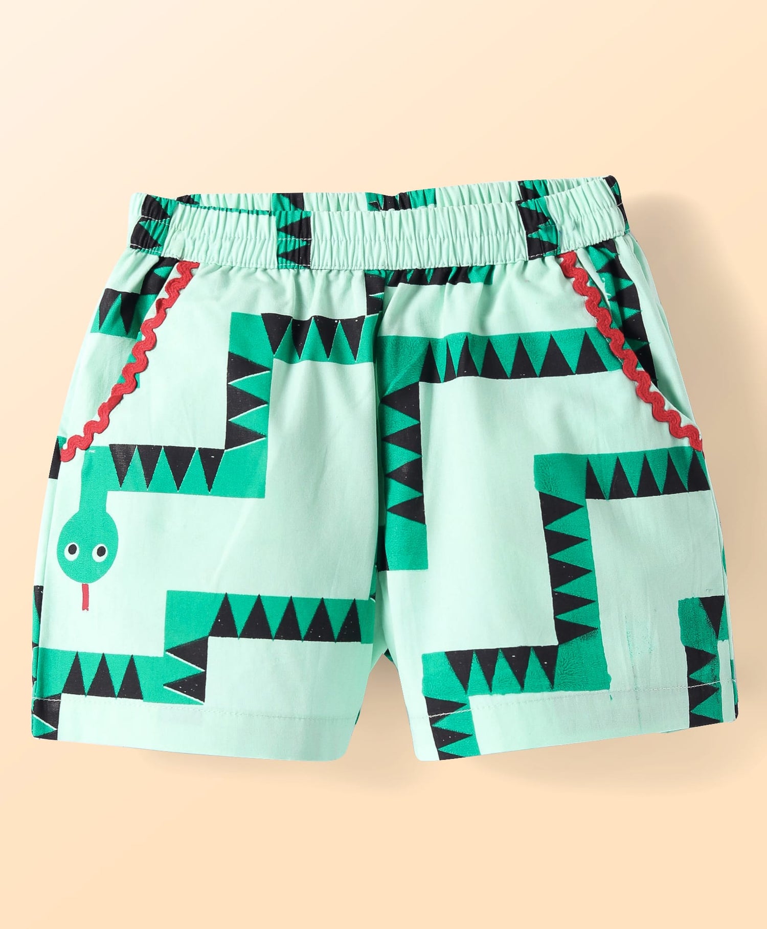 Board game inspired Girls Green Table Print Top and Shorts Sets