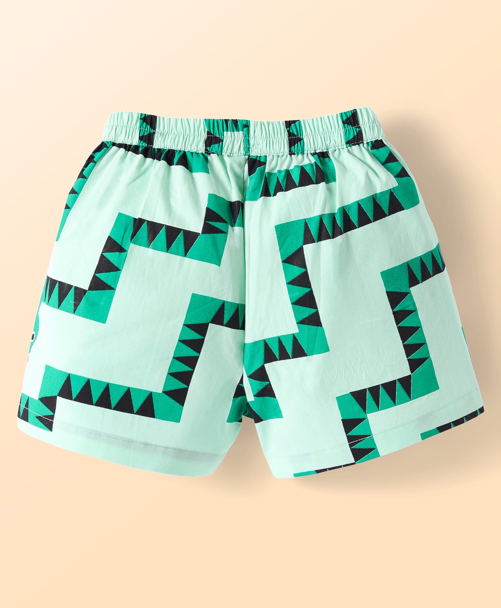Board game inspired Girls Green Table Print Top and Shorts Sets