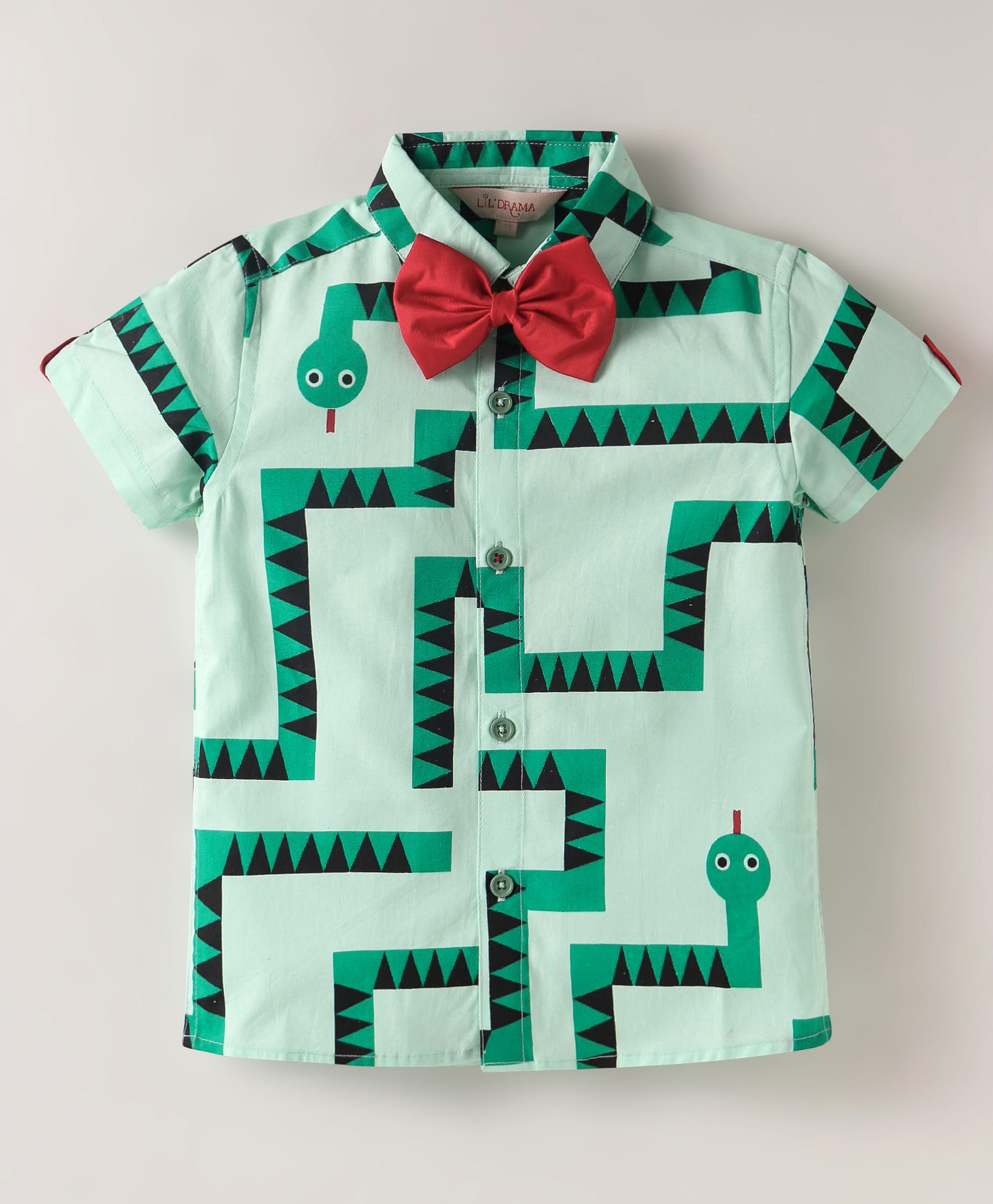 Board game inspired Boys Green Table Print Shirt and Boxer Sets