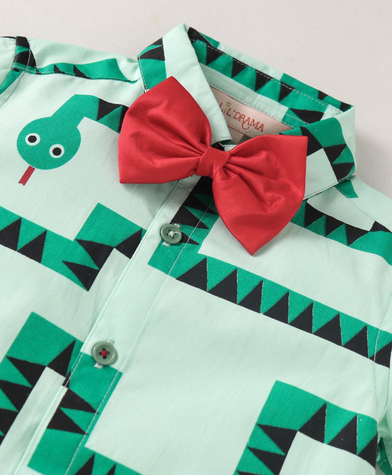 Board game inspired Boys Green Table Print Shirt and Boxer Sets
