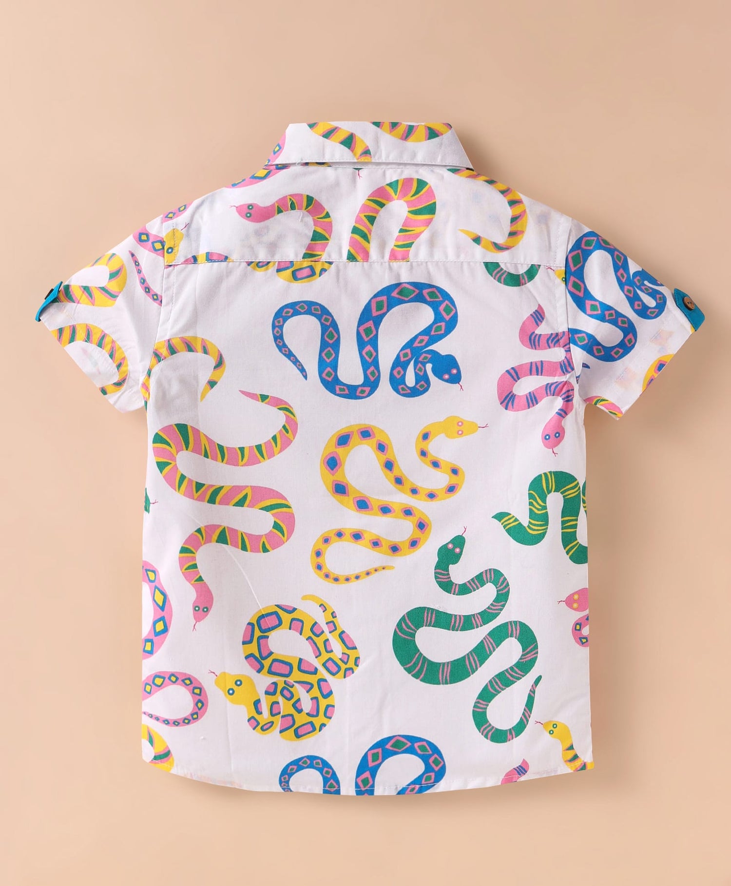 Board game inspired Boys Multi Color Snake Print Shirt
