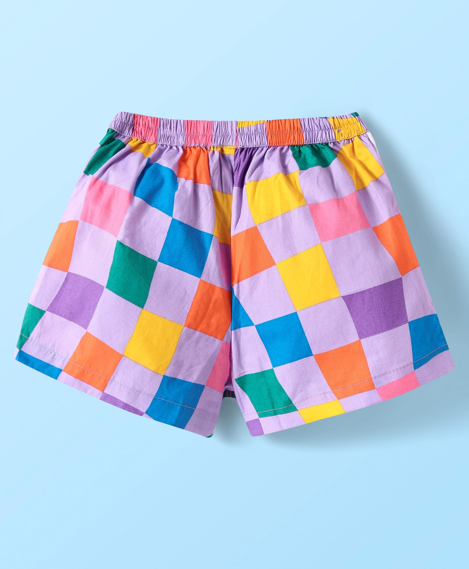 Board game inspired Girls Multi Color Snake Print Top and Shorts Set