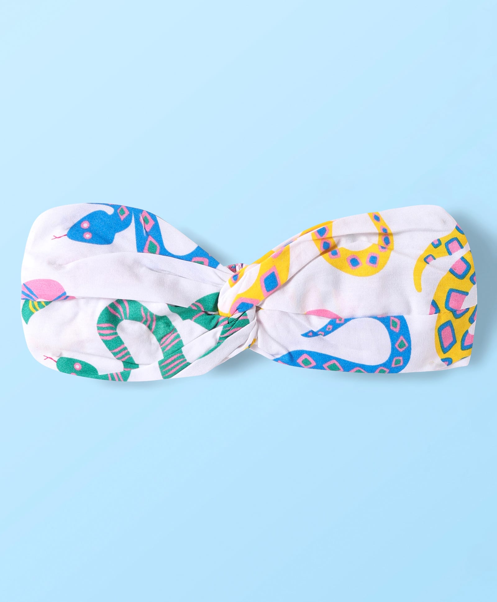 Board game inspired Girls Multi Color Snake Print Top and Shorts Set