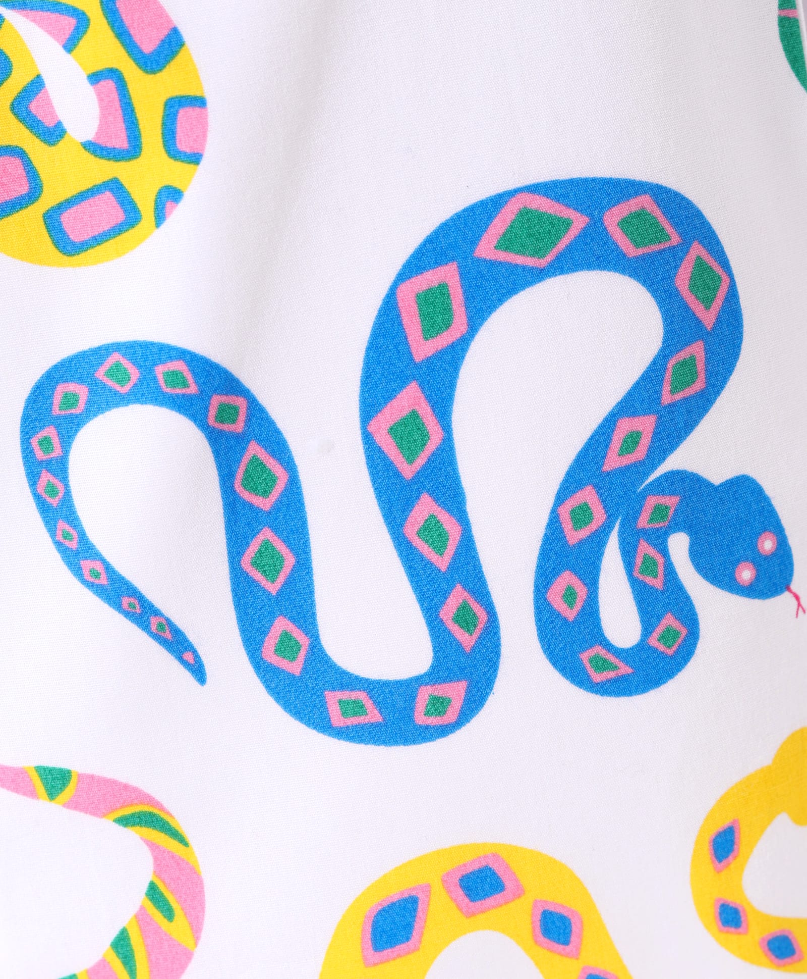 Board game inspired Girls Blue Shirt and Multi Color Snake Print Pant Set