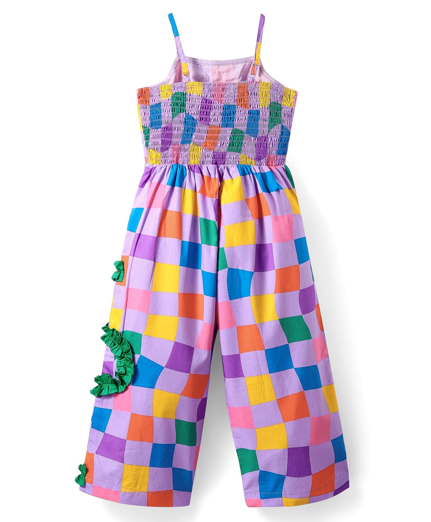 Board game inspired Girls Multi Color Rotary Print Jumpsuit