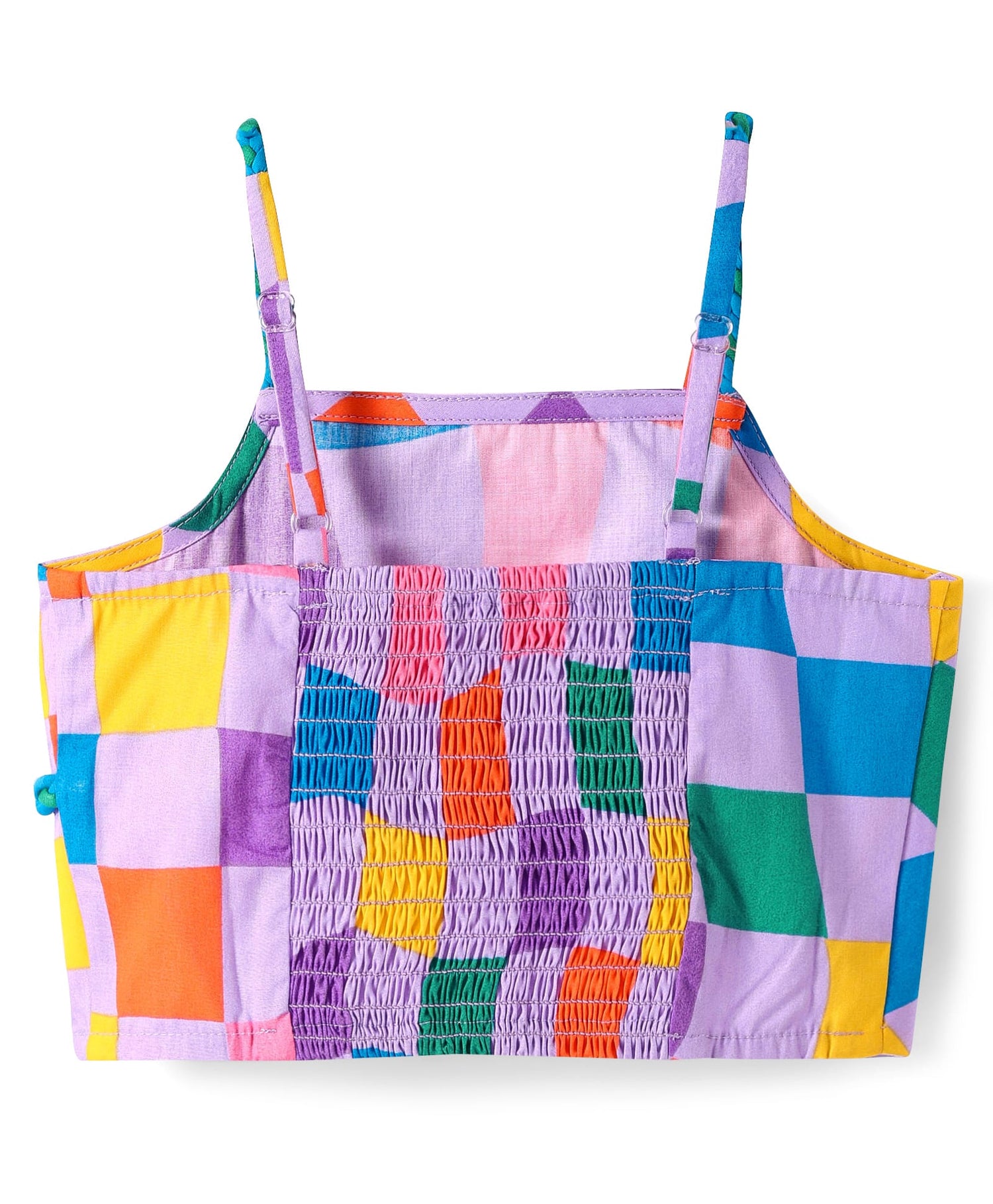 Board game inspired Girls Multi Color Rotary Print Top and Pant Set