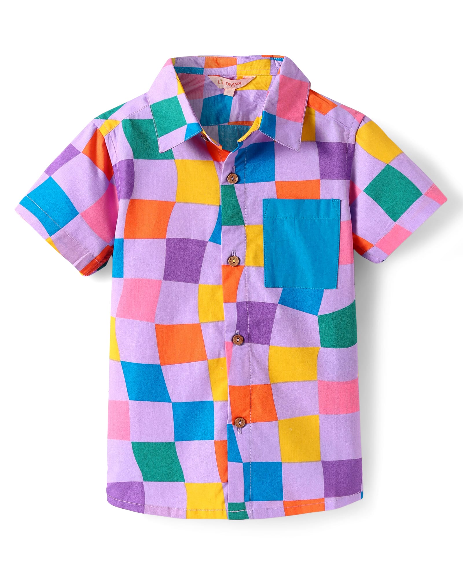 Board game inspired Boys Multi Color Rotary Print Shirt