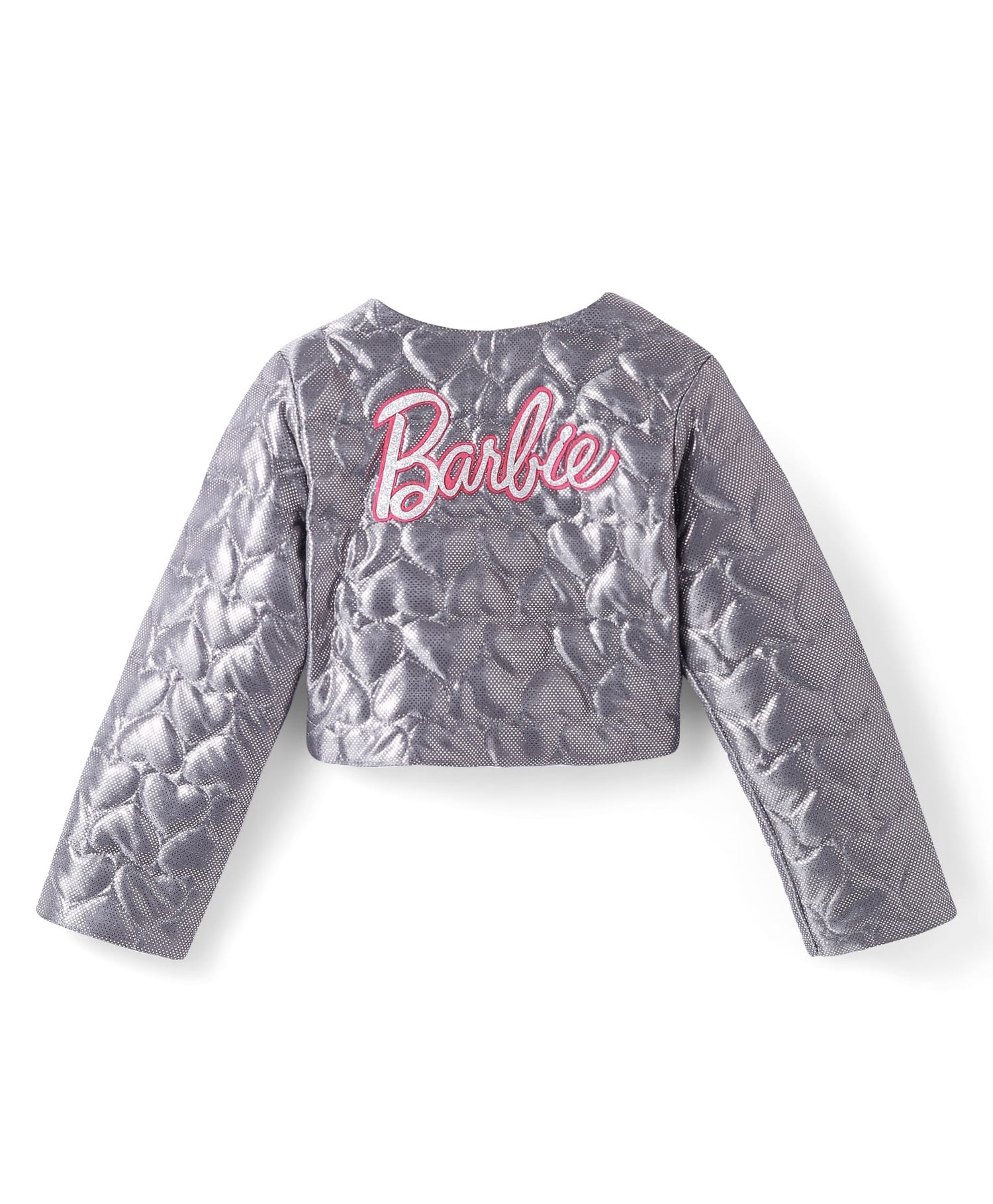 Girls Silver Shimmer Barbie Rockstar Shrug