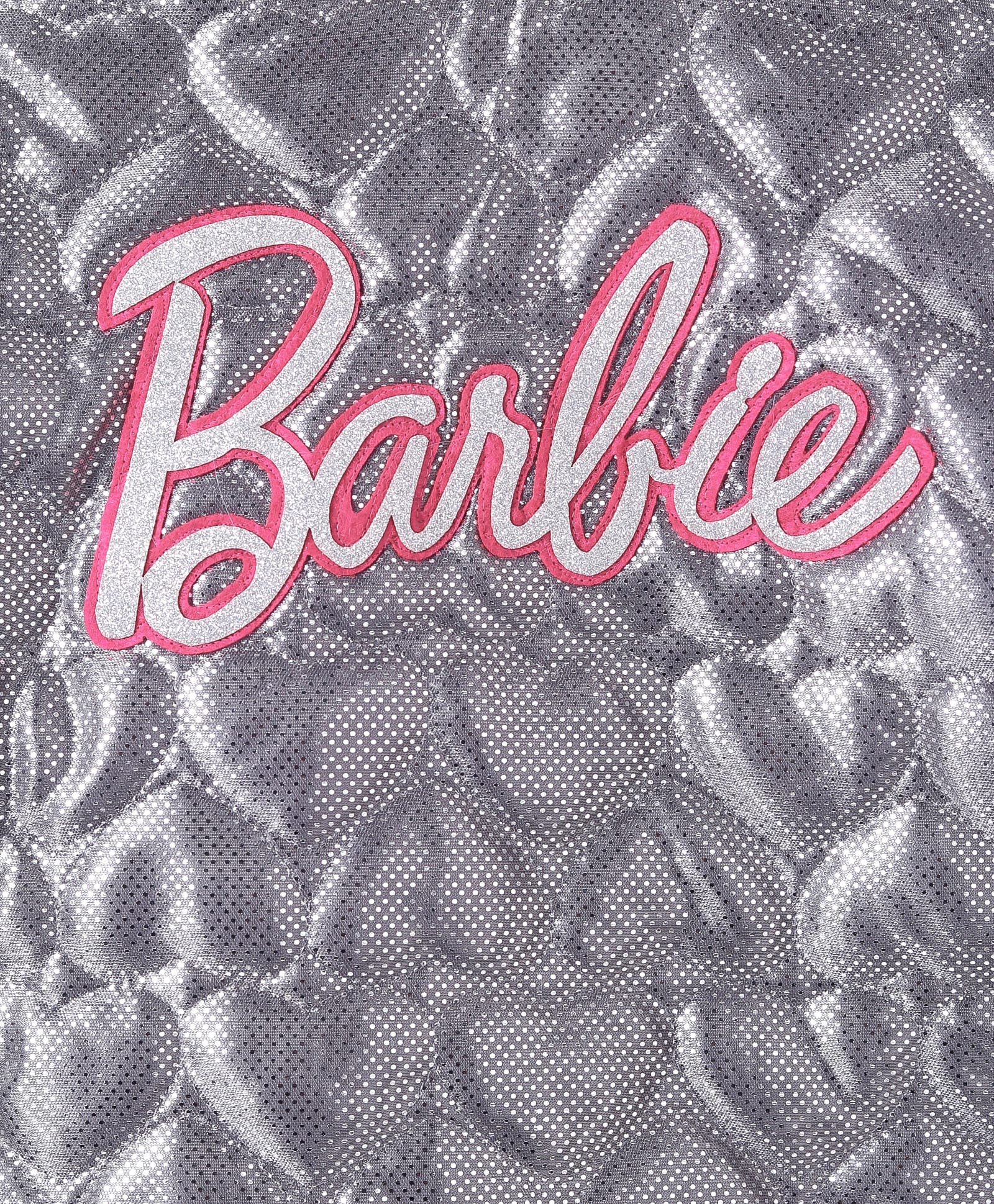Girls Silver Shimmer Barbie Rockstar Shrug