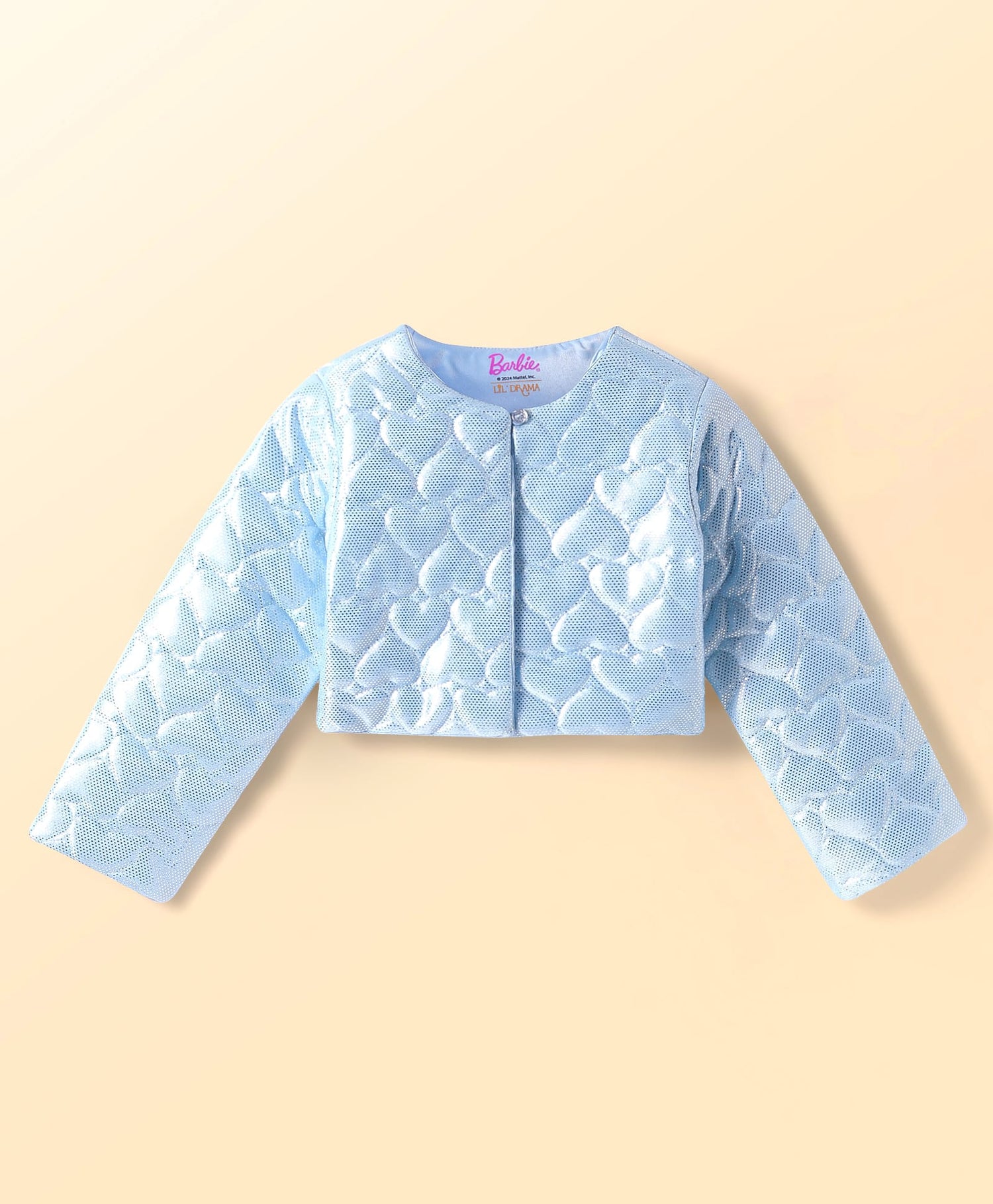 Girls Blue Shimmer Barbie Rockstar Shrug