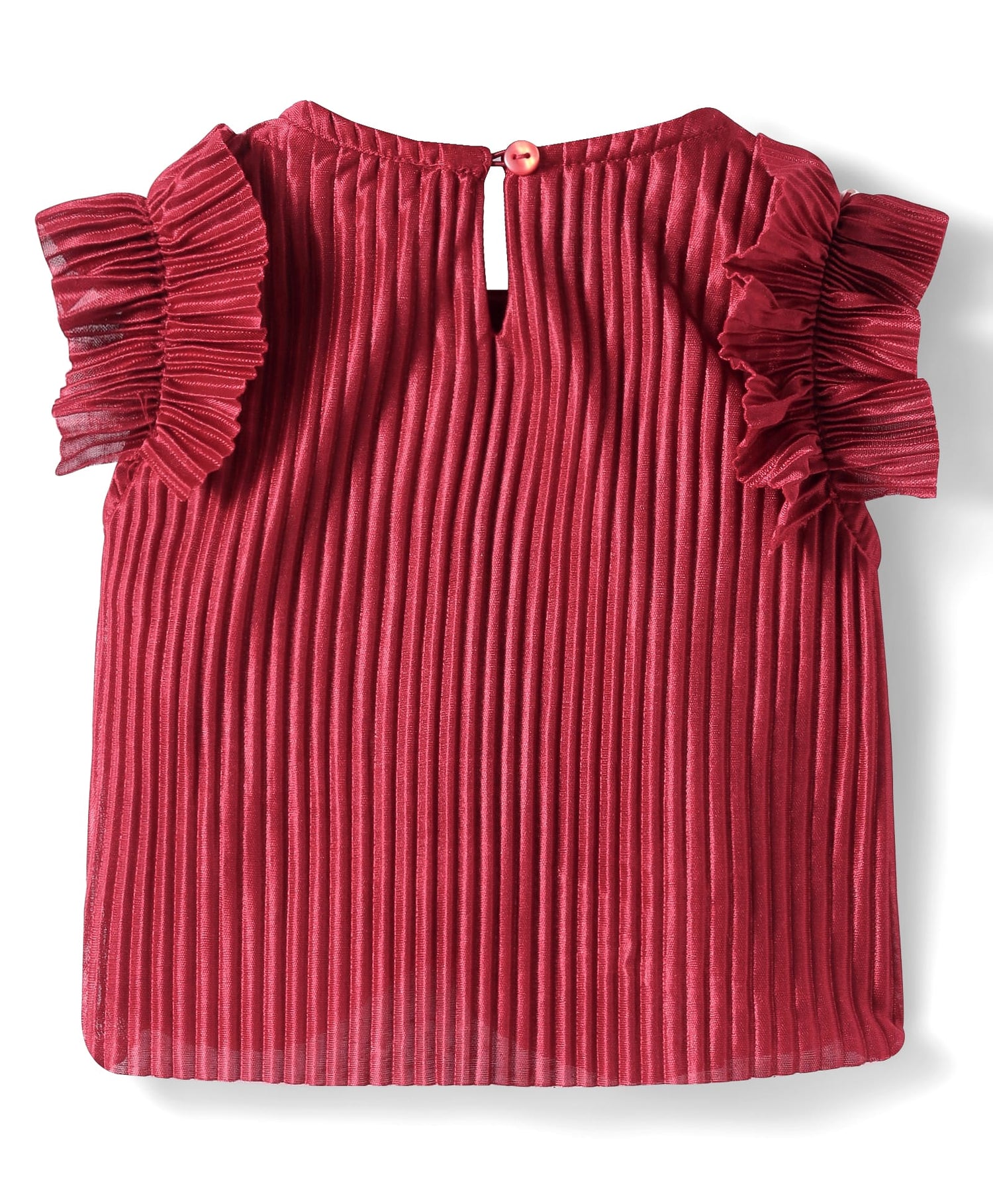 Glam up Girls Maroon Party Top with Pant Girls Co-ordinate set