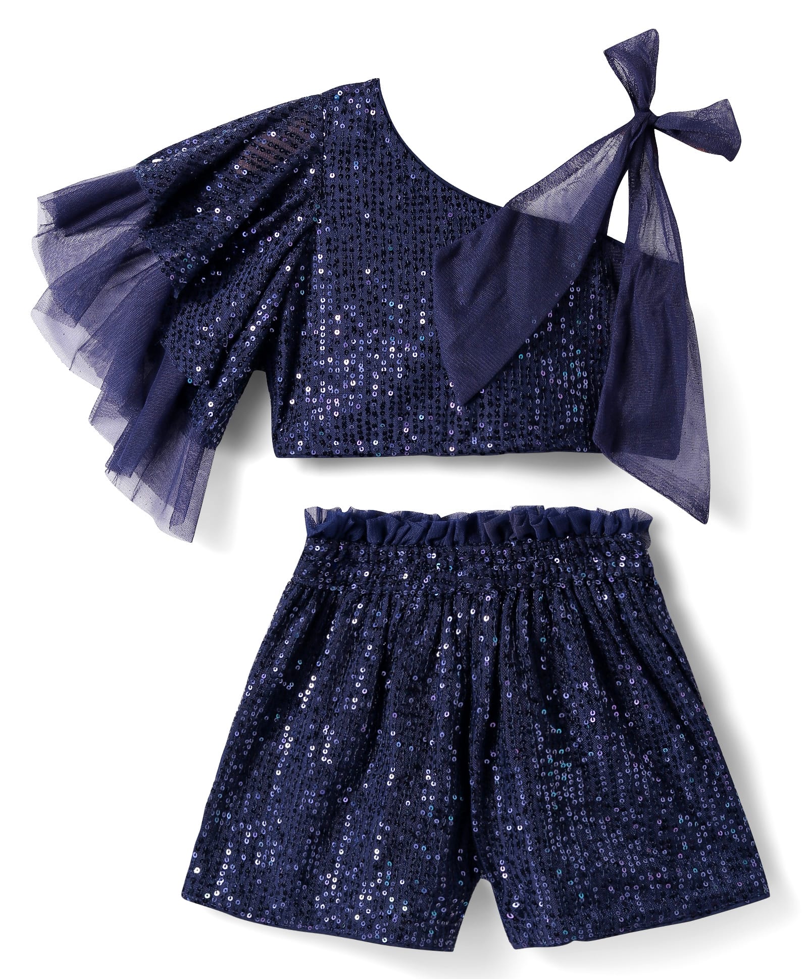 Lil Drama Girls Party top with shorts