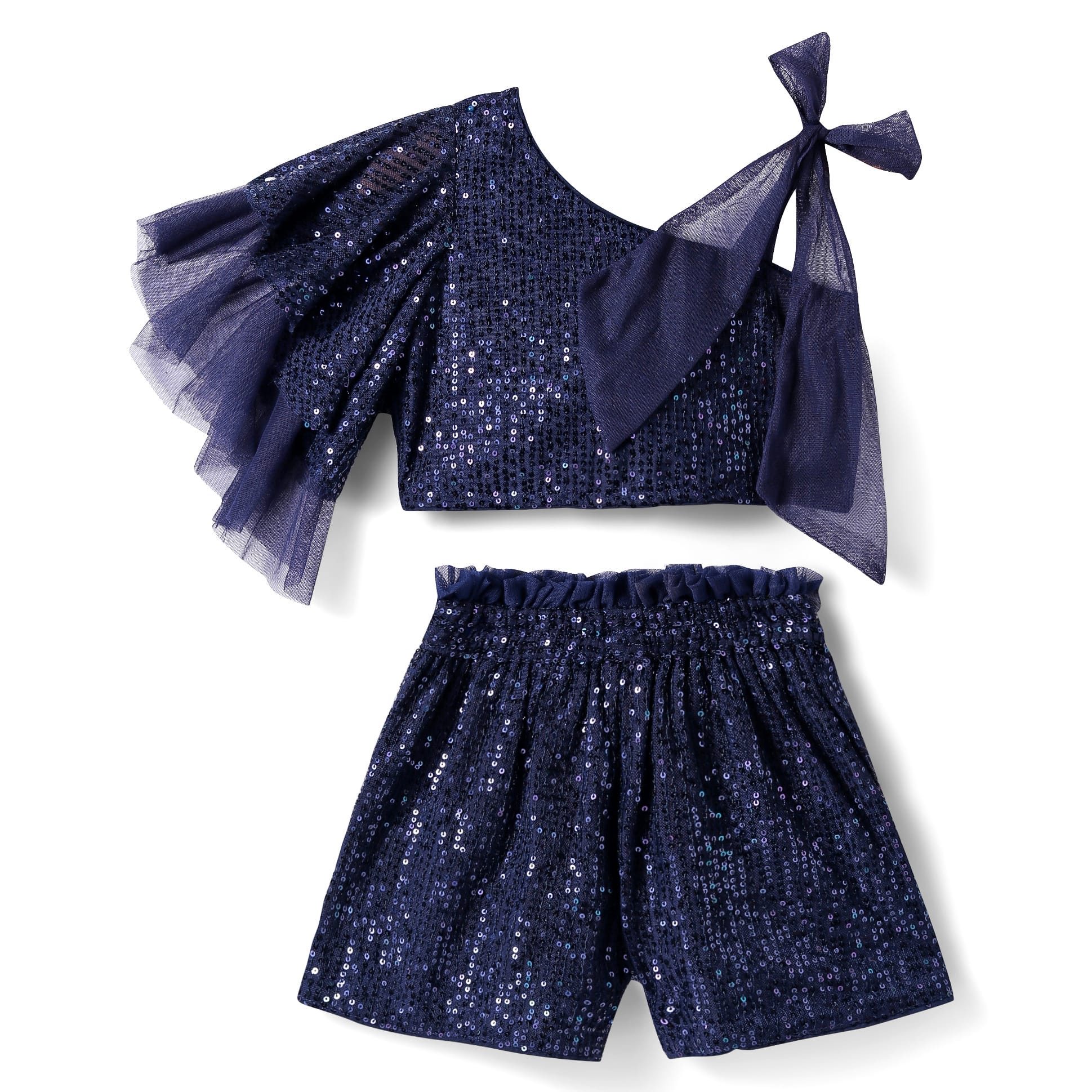 Lil Drama Girls Party top with shorts