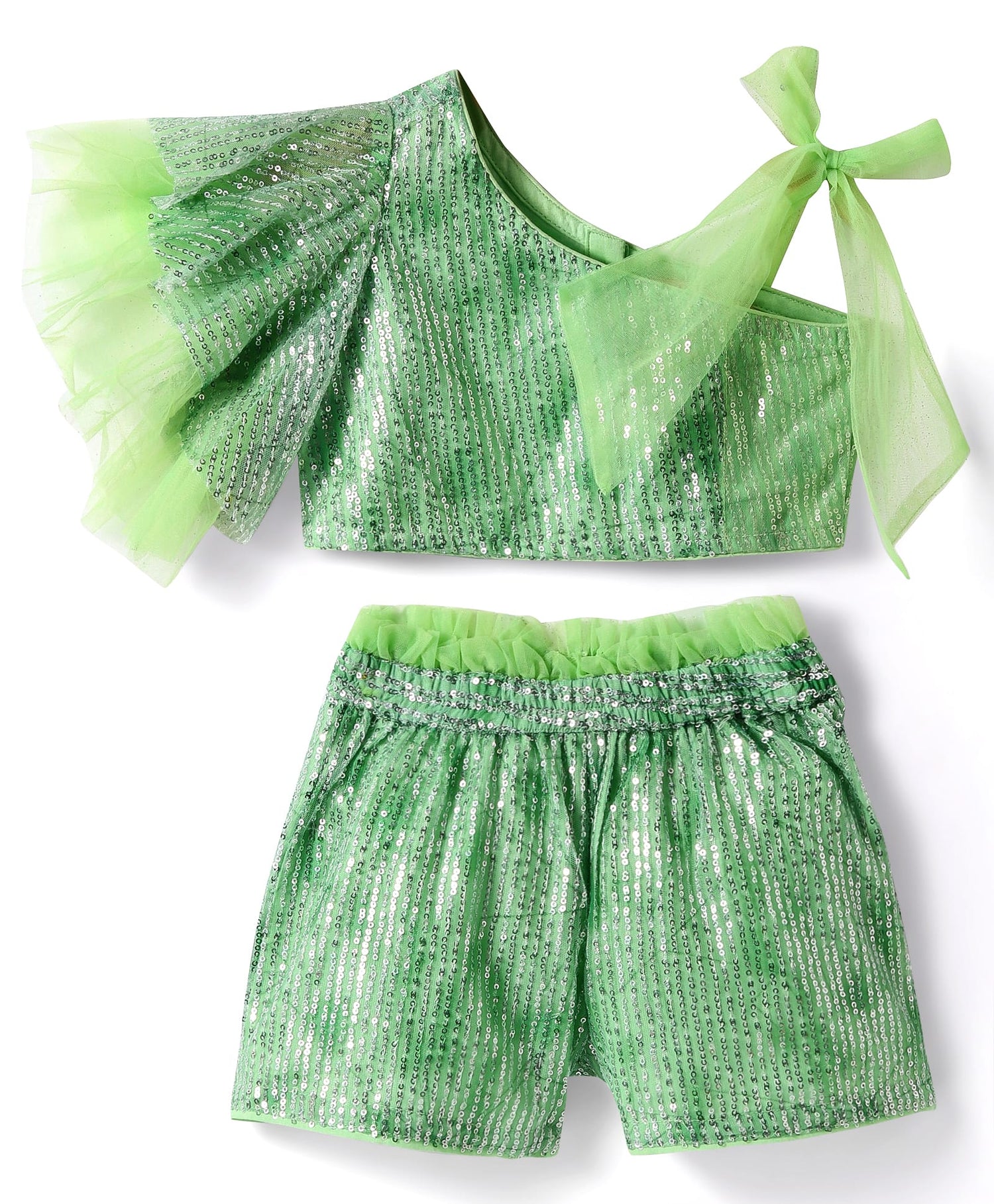 Lil Drama Girls Party top with shorts