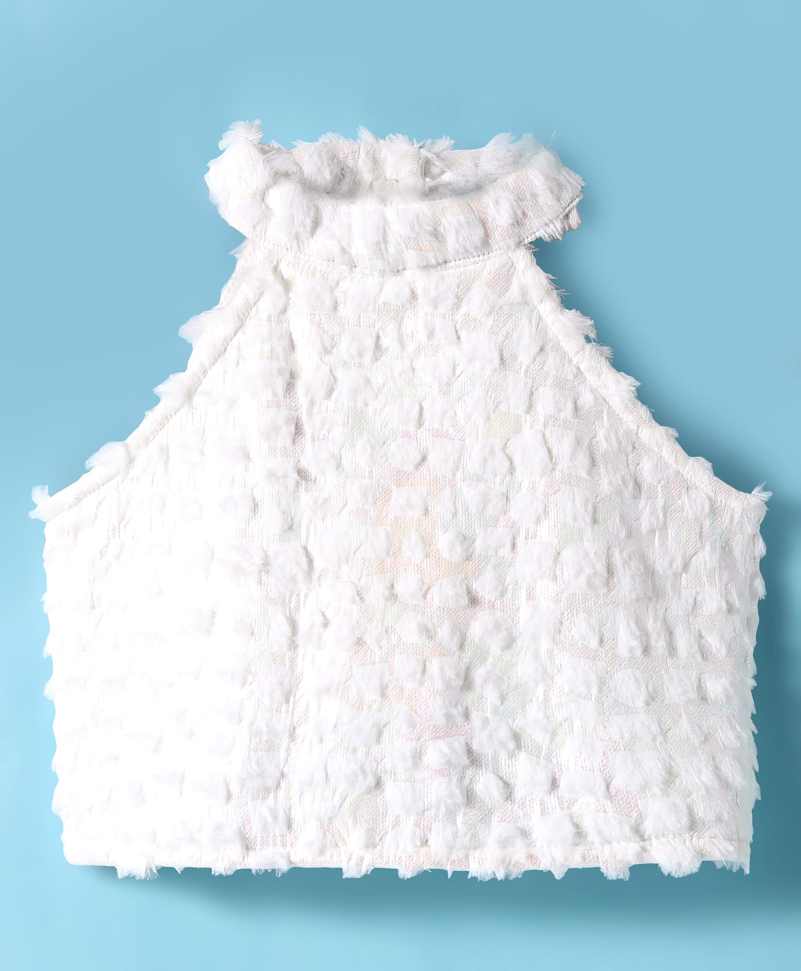 Rainbow Girls White Stylish Top with Pink Skirt Party Co-ordinate Set