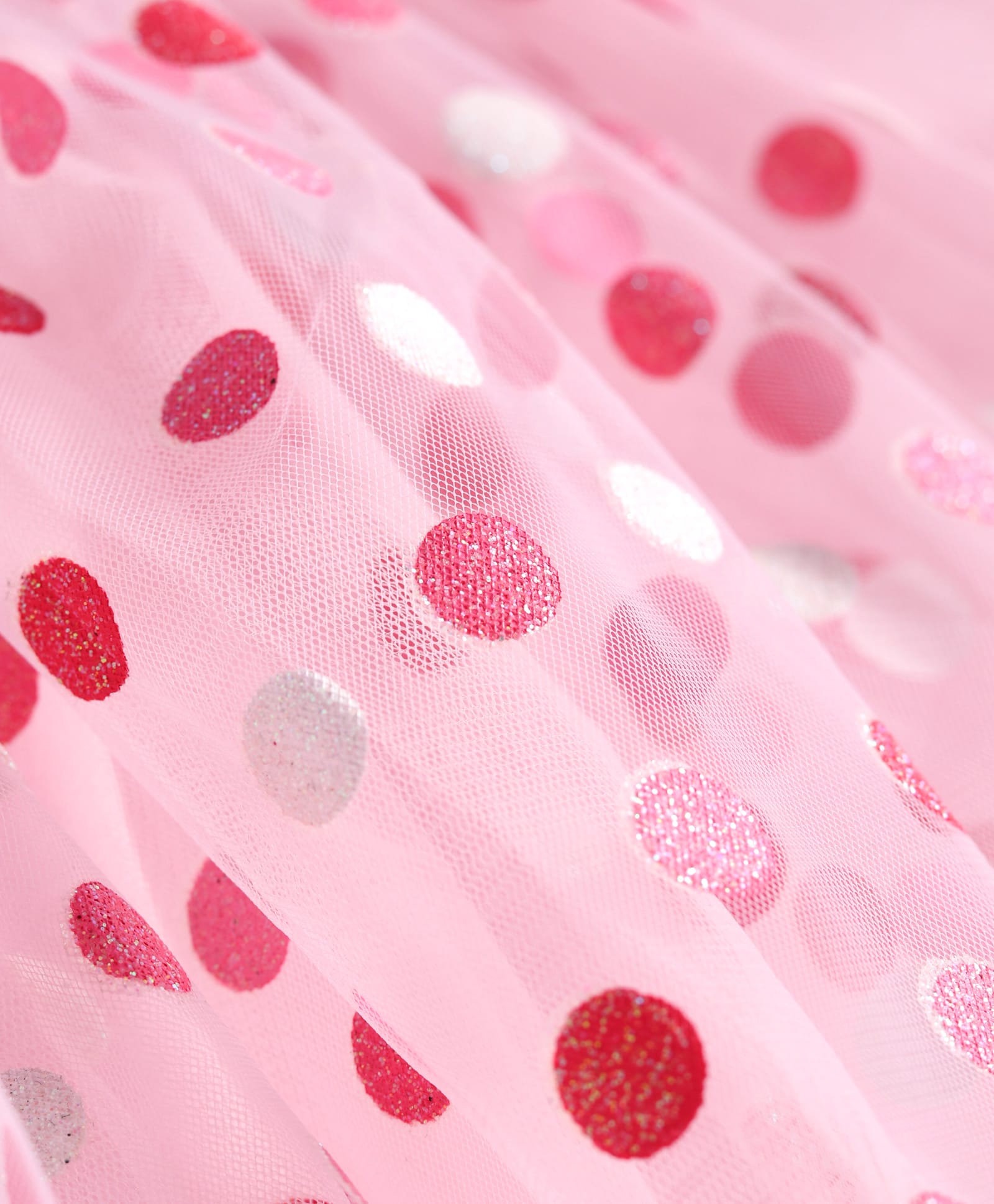 Rainbow Girls White Stylish Top with Pink Skirt Party Co-ordinate Set