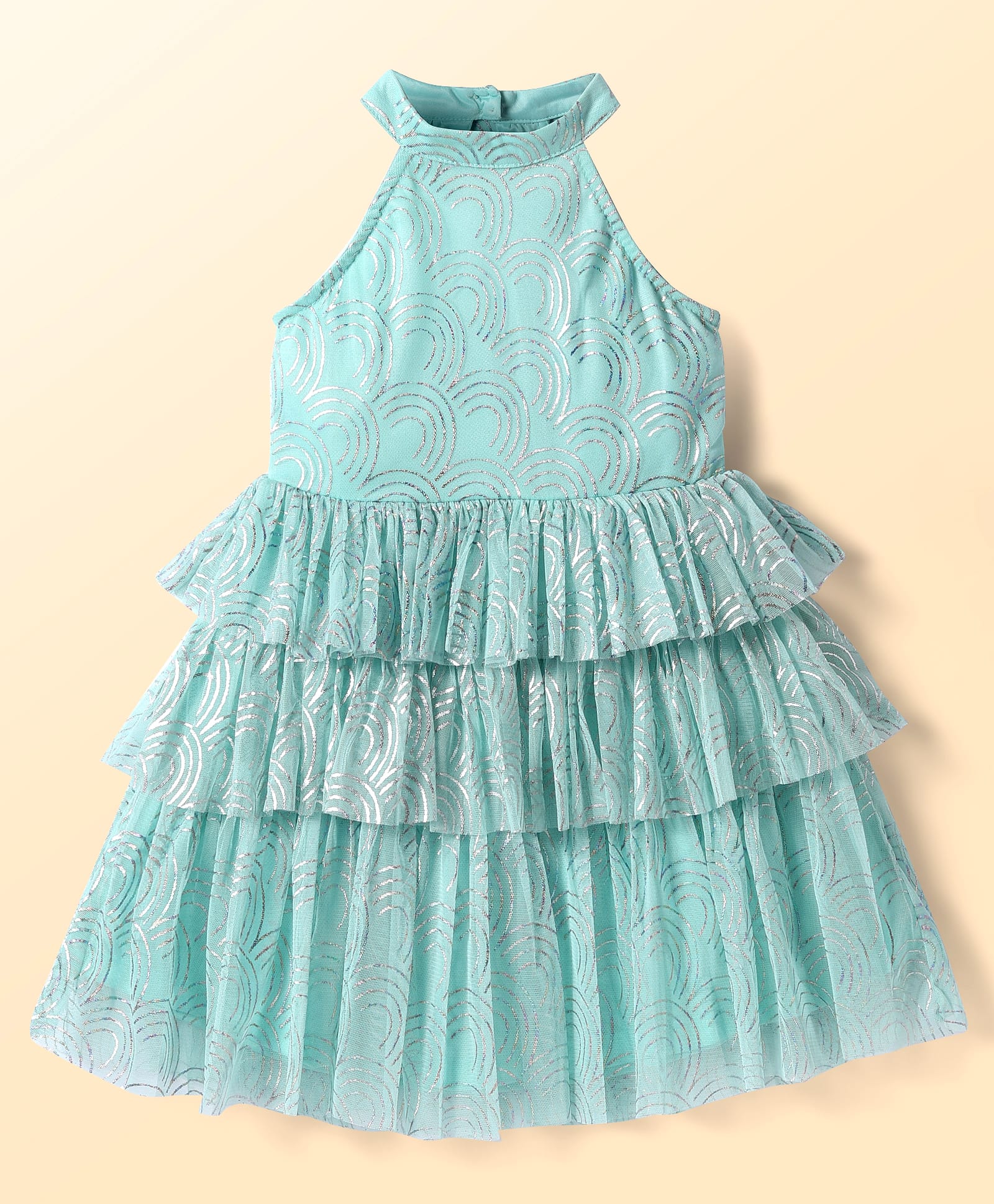 Razzle Dazzle Girls Blue Georgette Party Dress