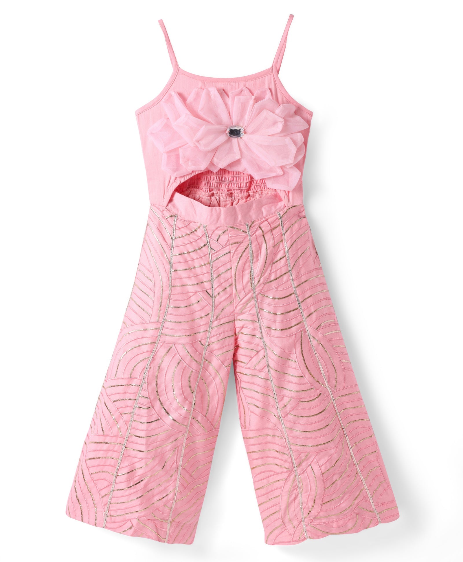 Bollywood Tadka Pink Jumpsuit for Girls