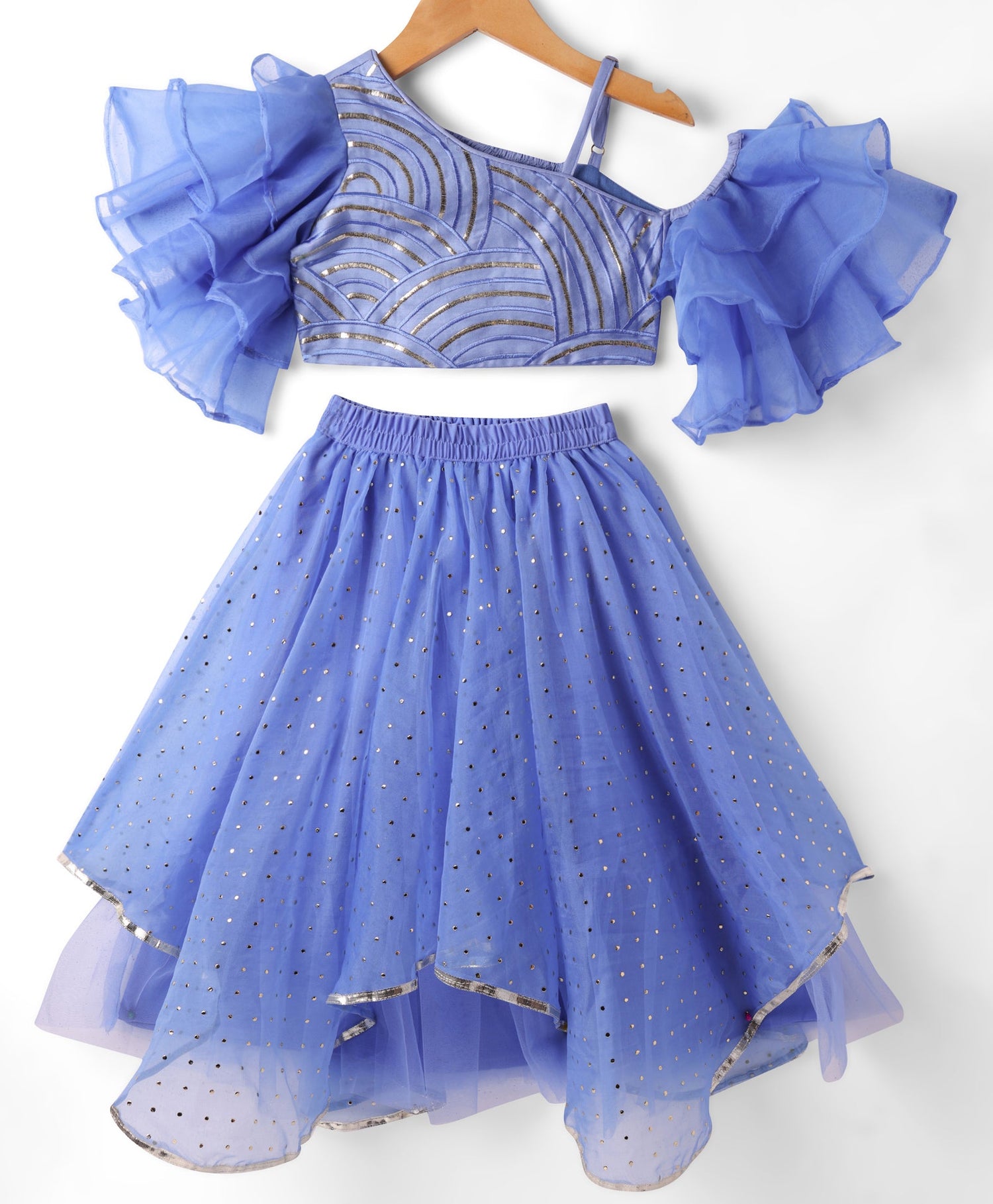 Bollywood Tadka Blue Ghagra Choli set for Girls