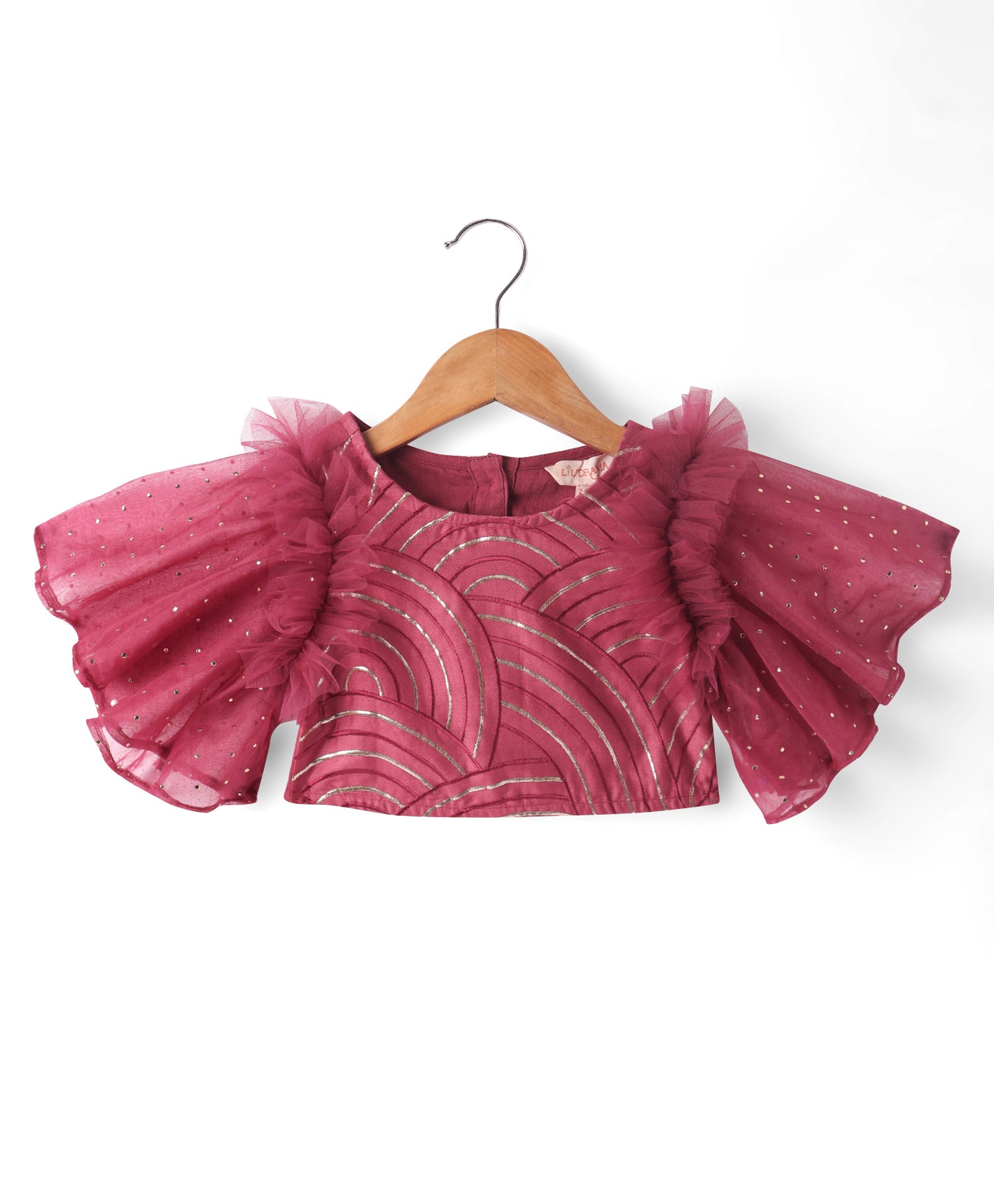 Bollywood Tadka Wine Ghagra Choli set for Girls