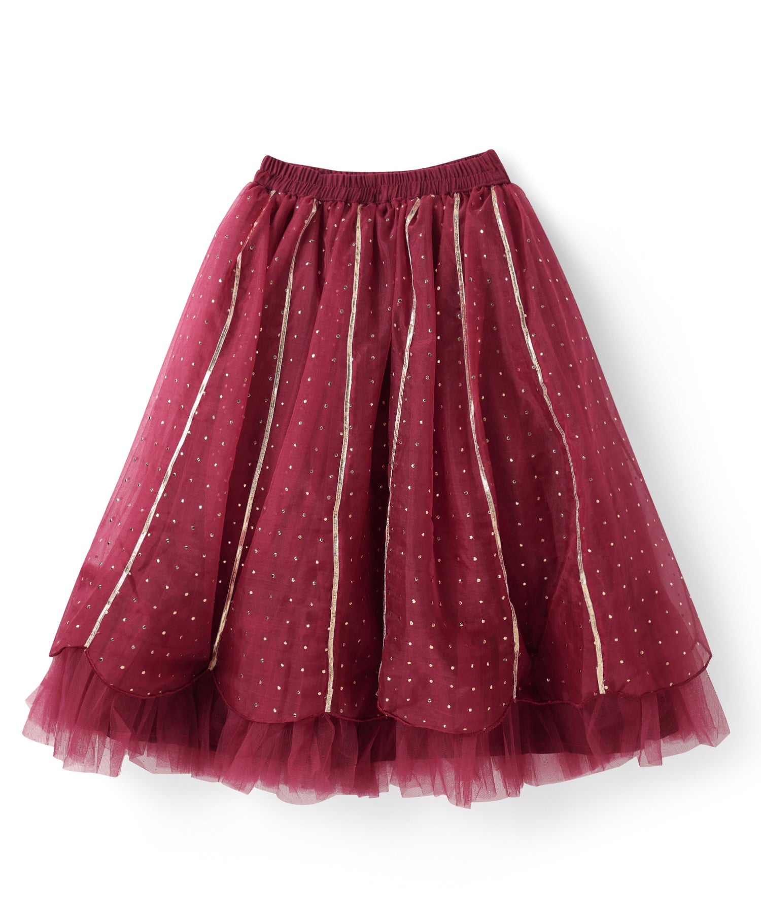 Bollywood Tadka Wine Ghagra Choli set for Girls