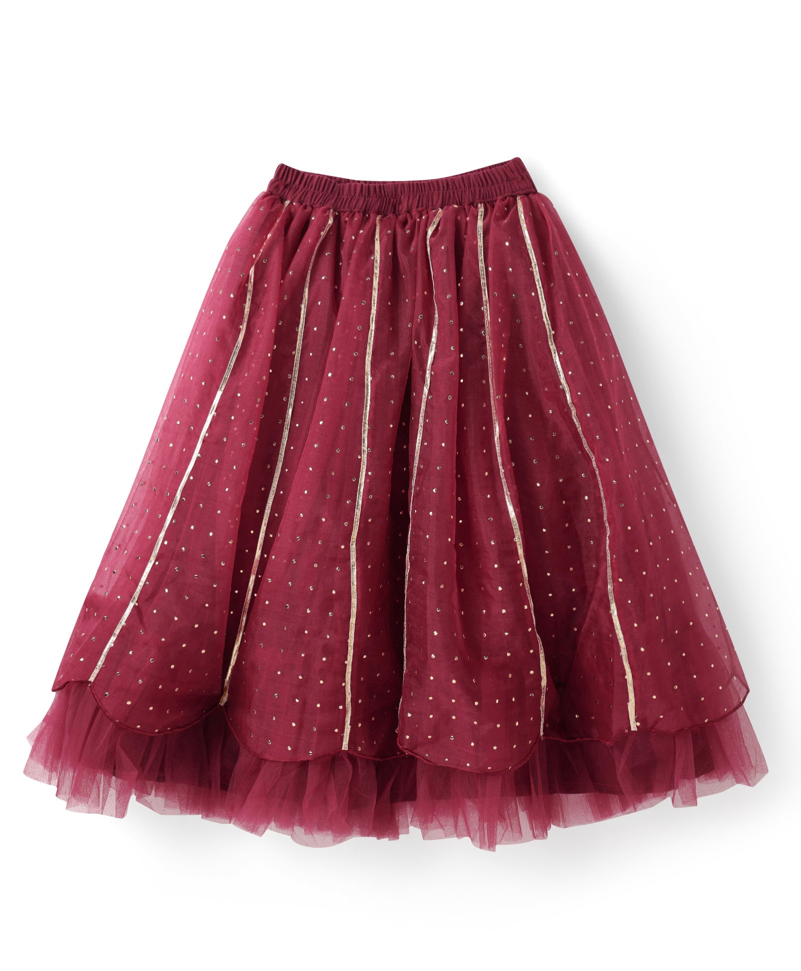 Bollywood Tadka Wine Ghagra Choli set for Girls