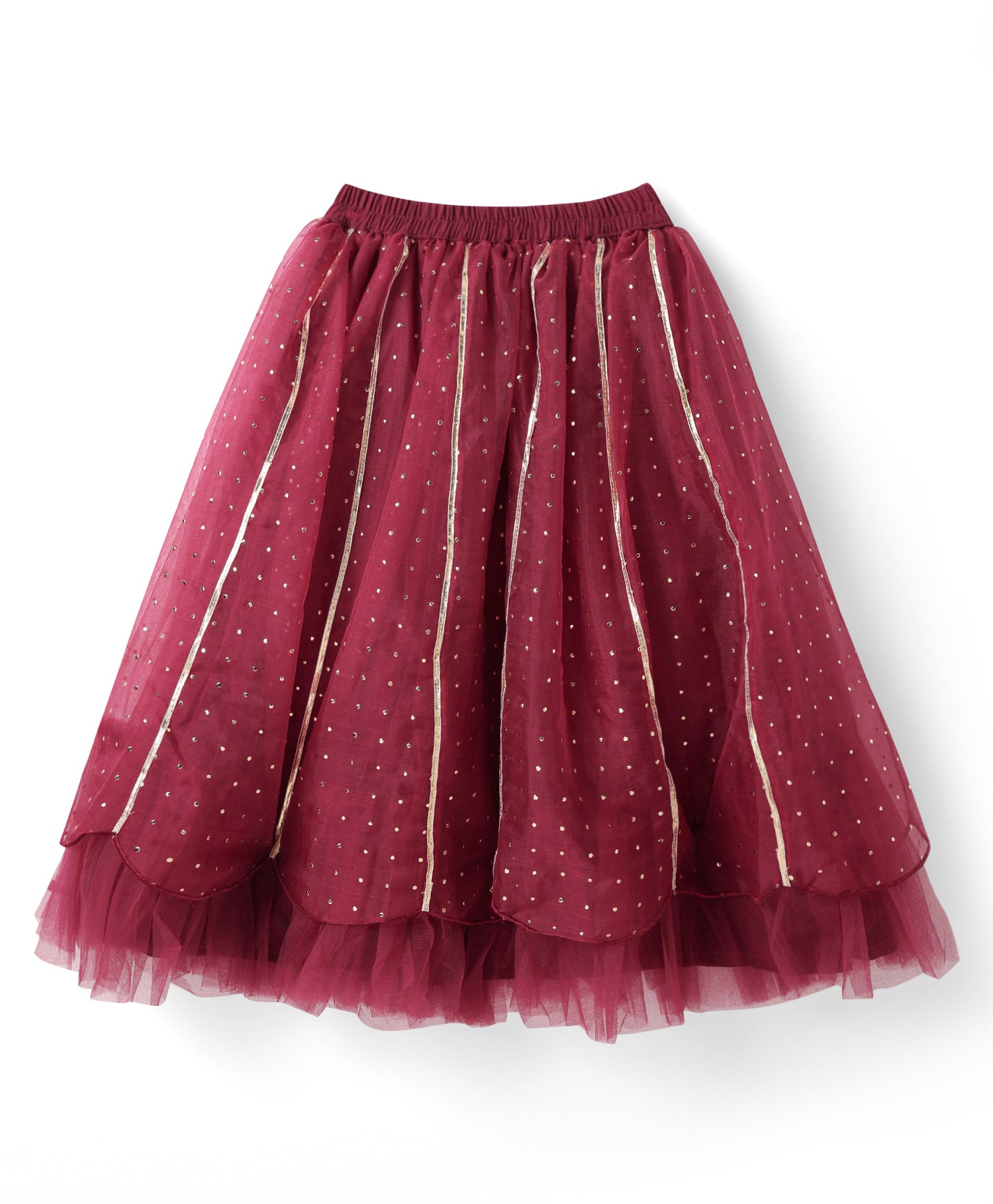 Bollywood Tadka Wine Ghagra Choli set for Girls