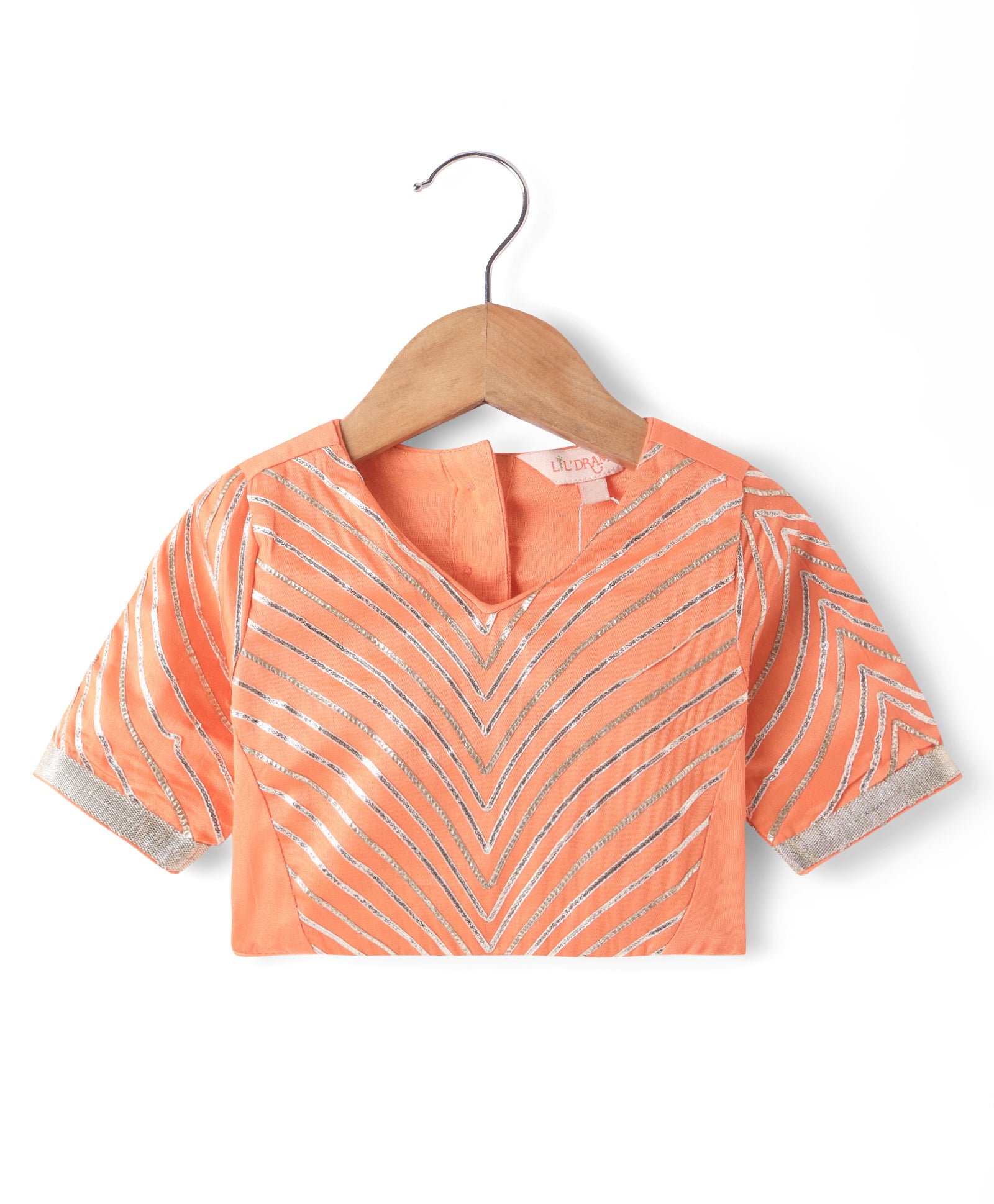 Mehfil Orange Ghagra Choli Dupatta set for Girls