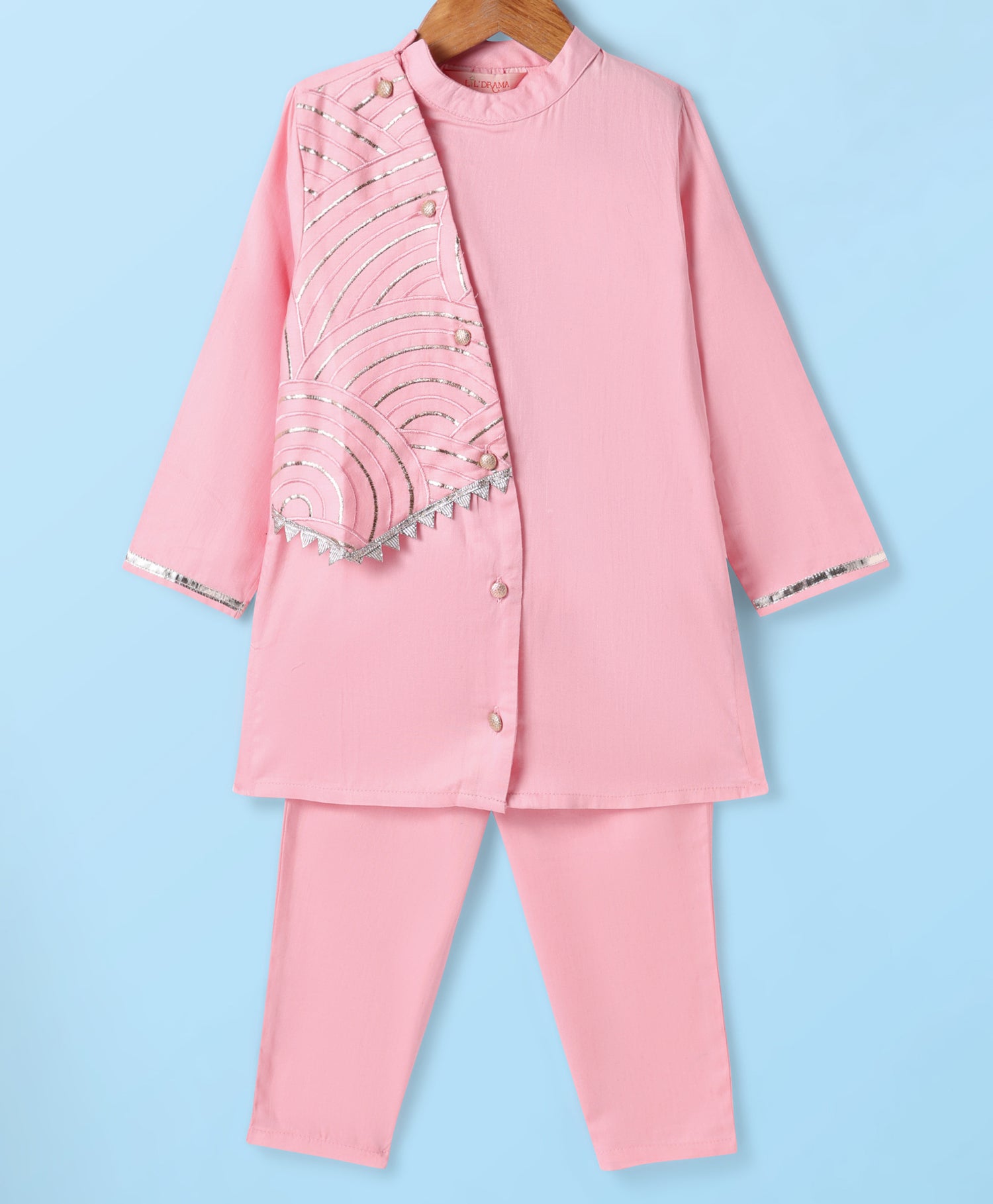 Bollywood Tadka Pink Kurta Pant set for Boys