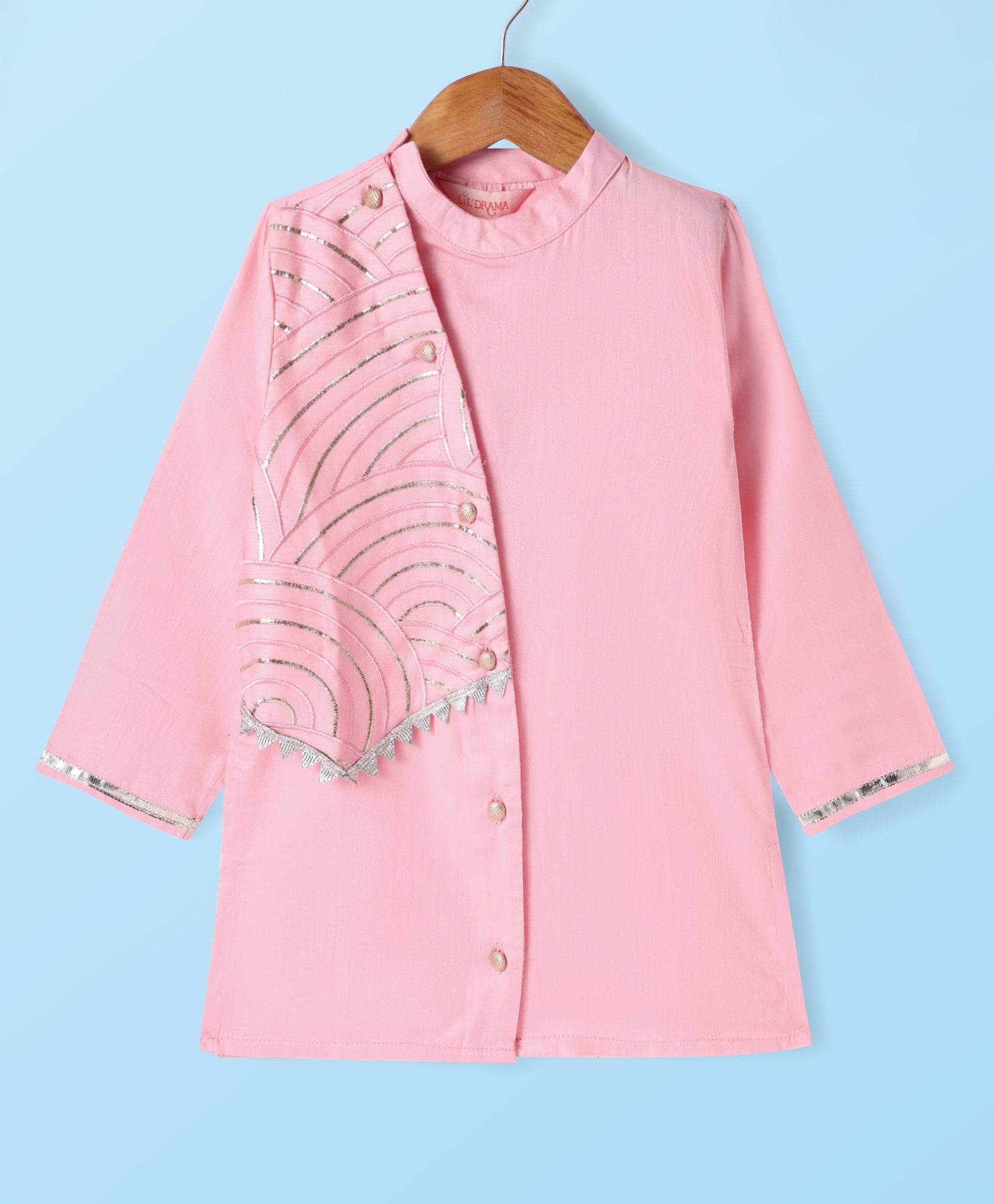 Bollywood Tadka Pink Kurta Pant set for Boys