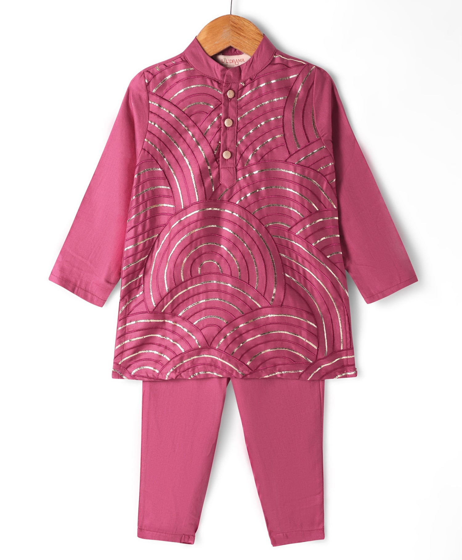 Bollywood Tadka Wine Kurta Pant set for Boys