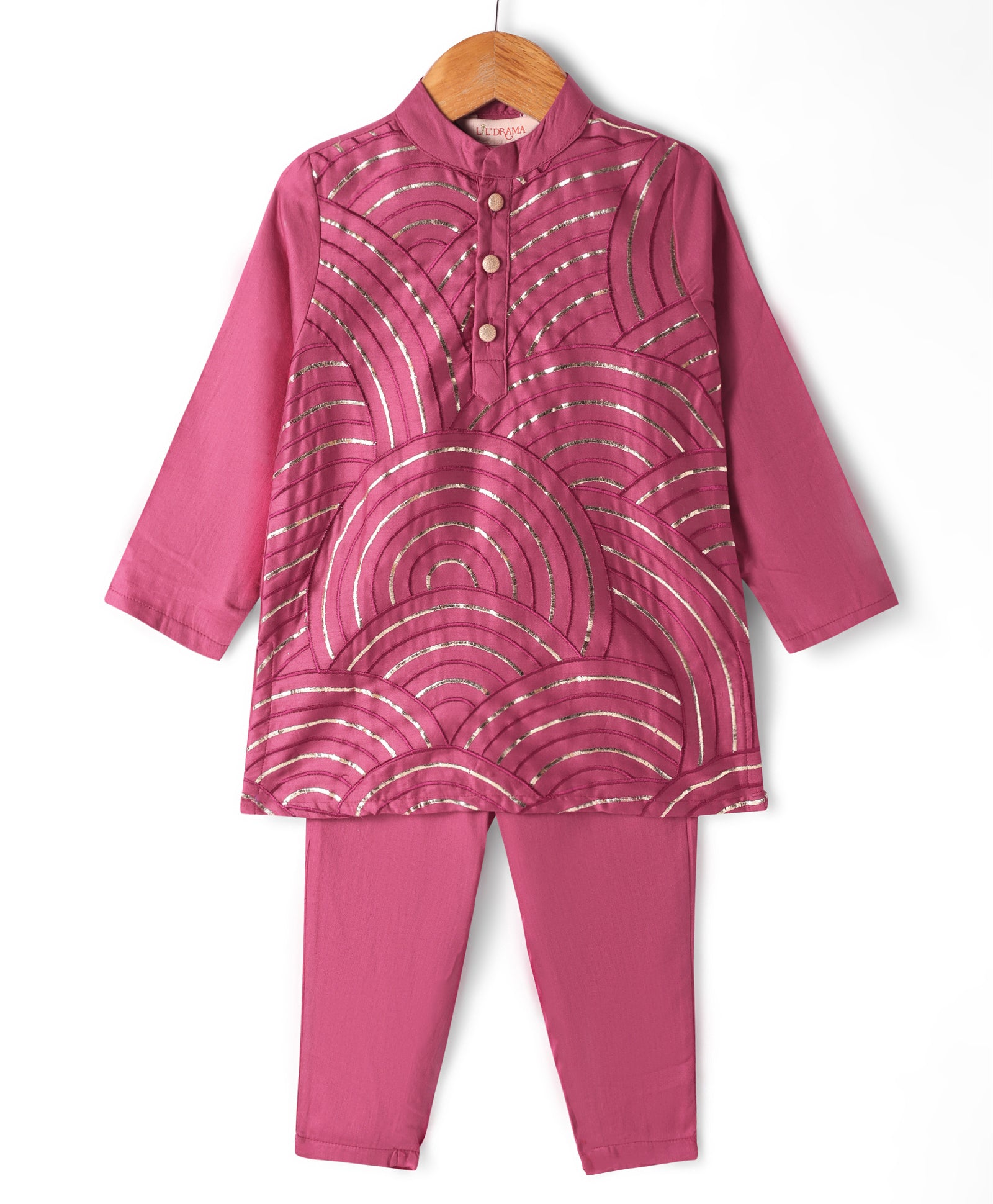 Bollywood Tadka Wine Kurta Pant set for Boys