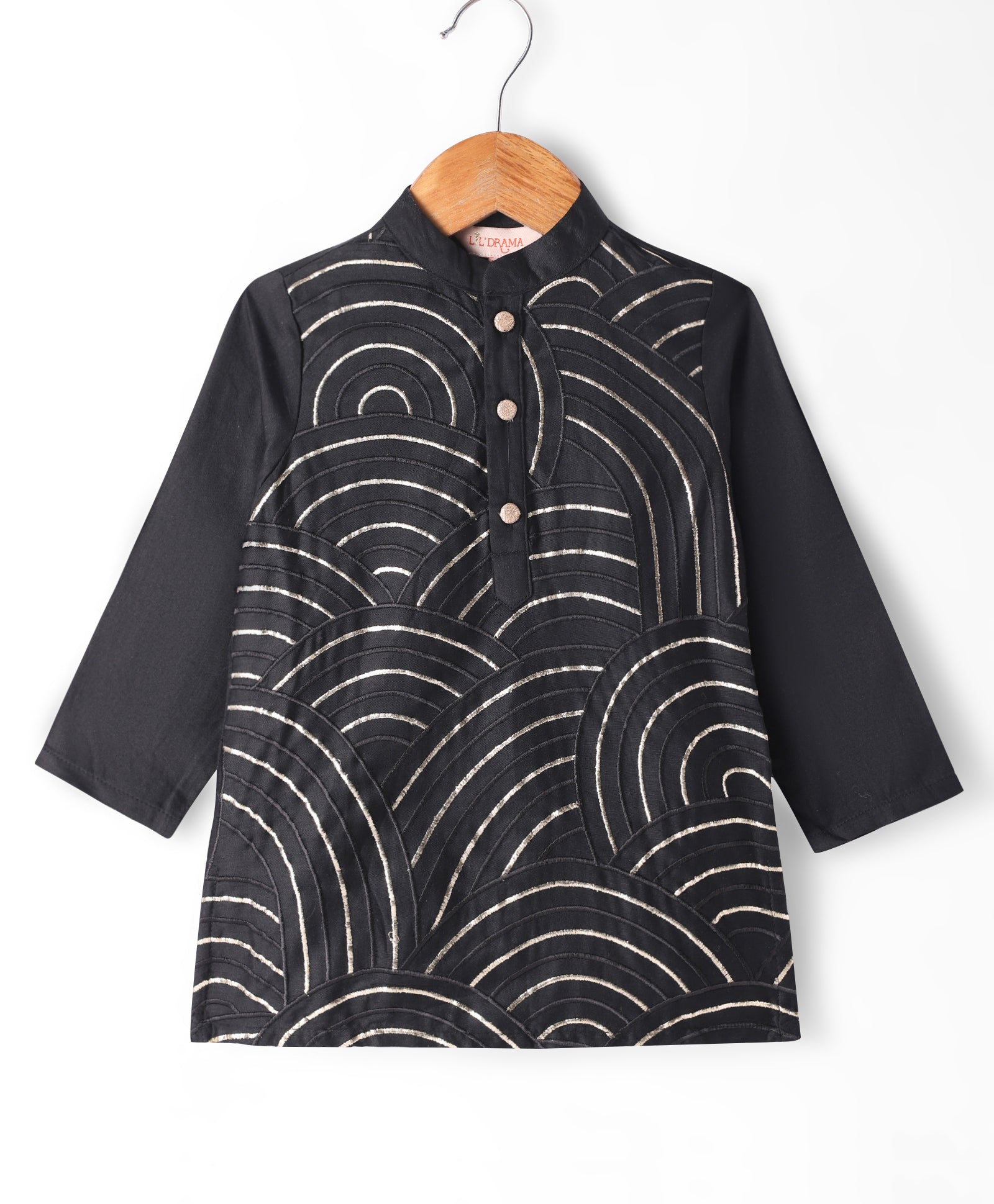Bollywood Tadka Black Kurta Pant set for Boys